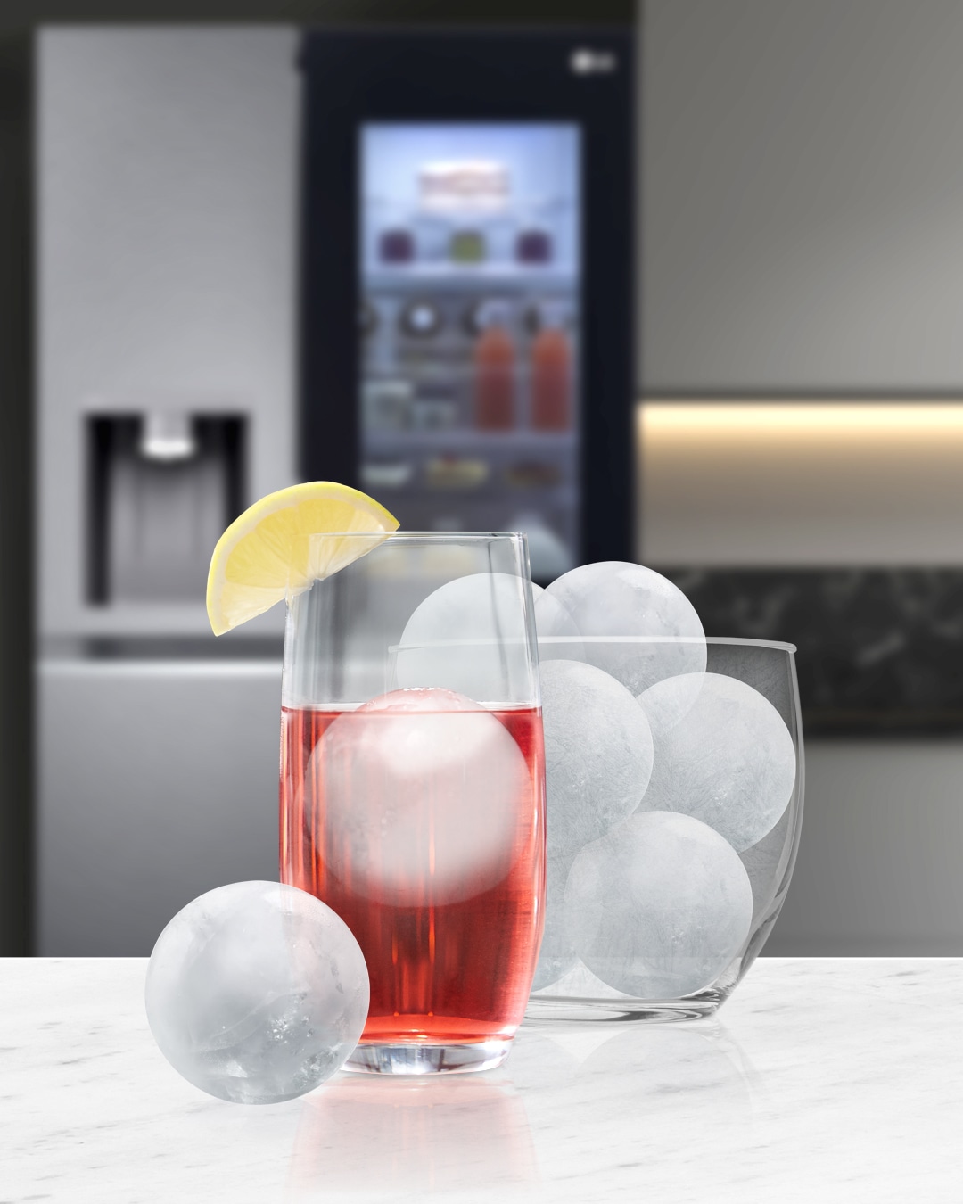 LG Multi Door »GMG960MBEE«, InstaView®: zweimal klopfen, reinschauen! mit Craft Ice - Spender