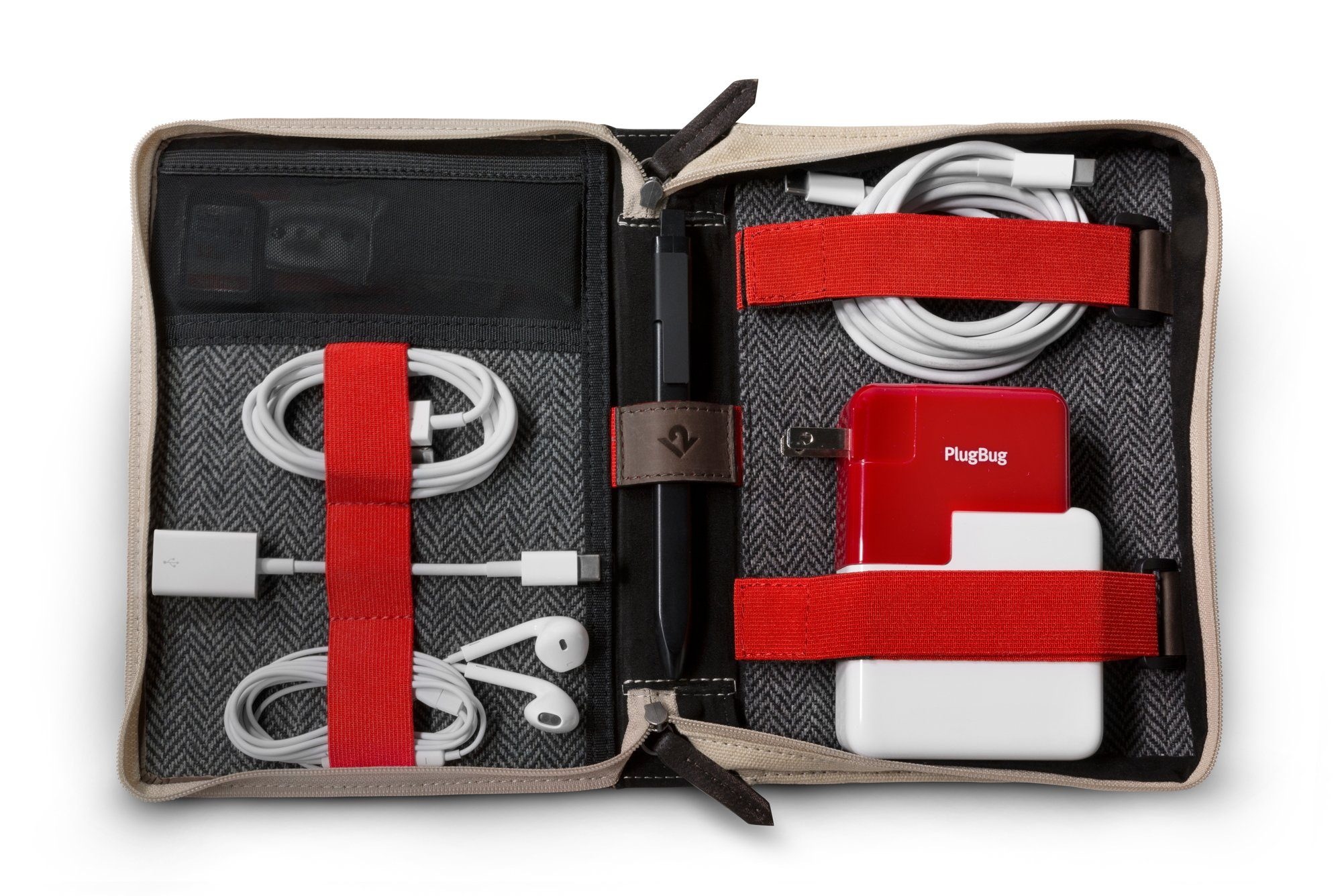 Reisemappe für Adapter, Netzteile, Kabel und allerlei Zubehör...