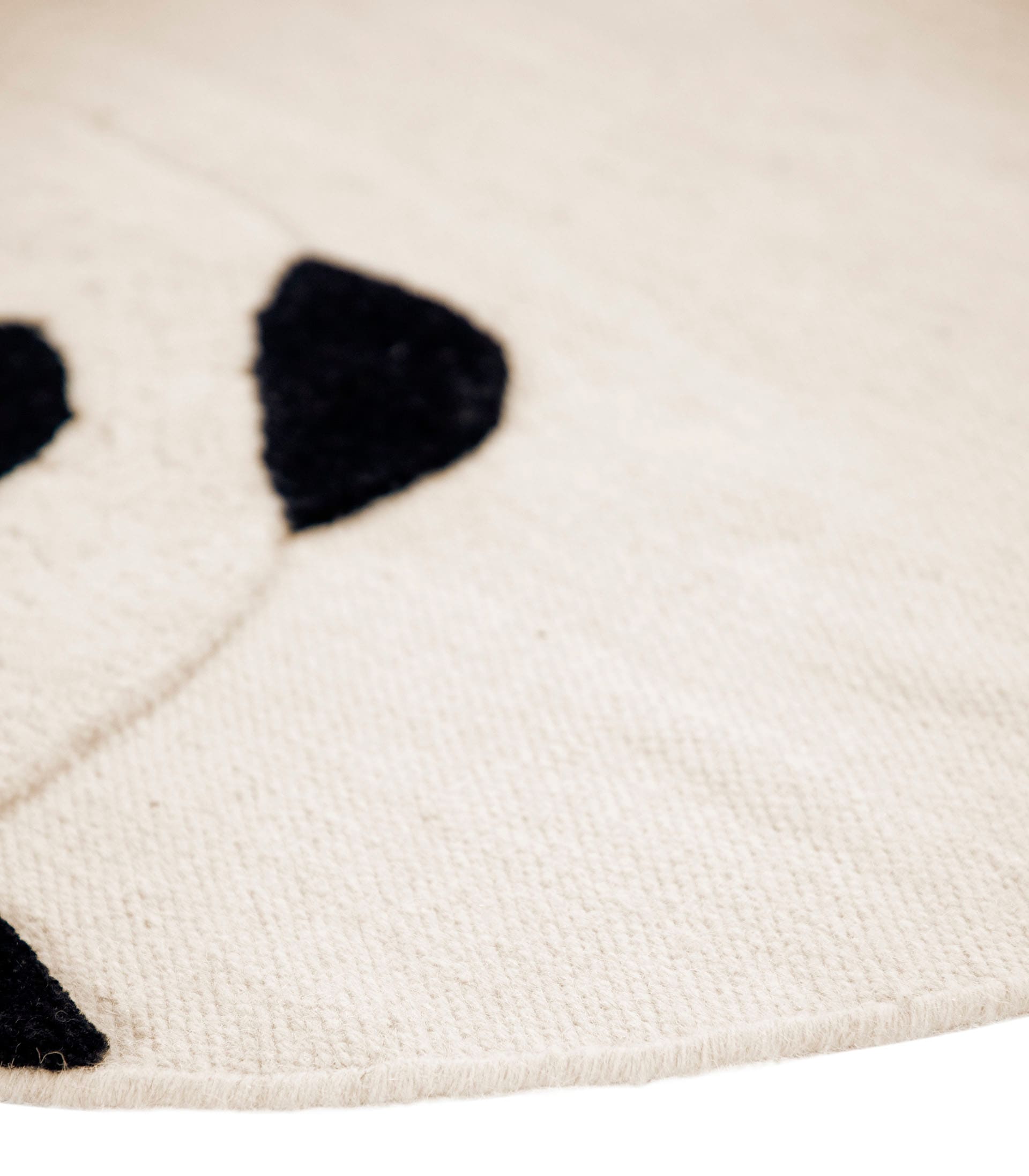 carpetfine Kinderteppich »Panda« rund 0,6 mm Höhe