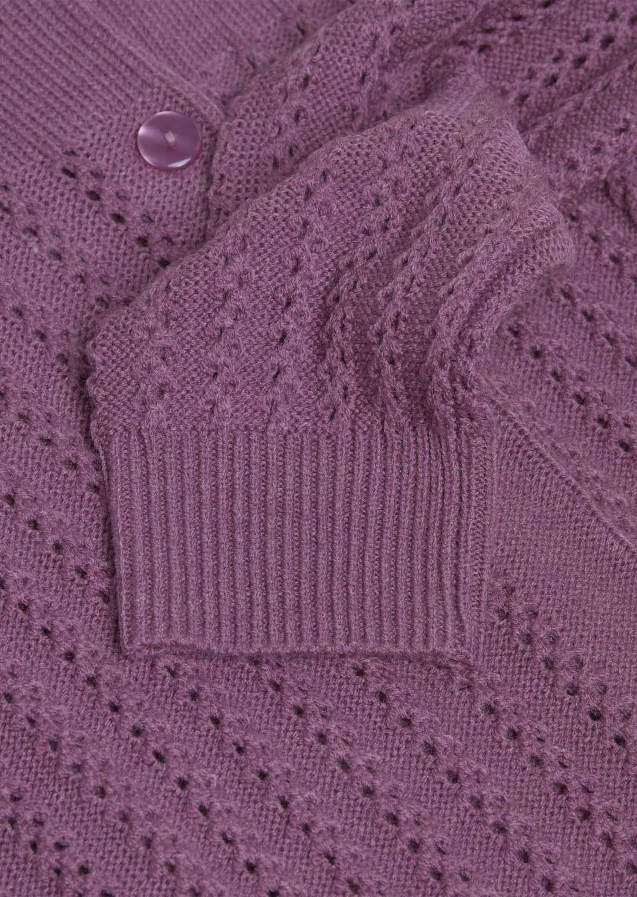 GOLDNER Strickjacke »Kurzgröße Ajourstrickjacke«