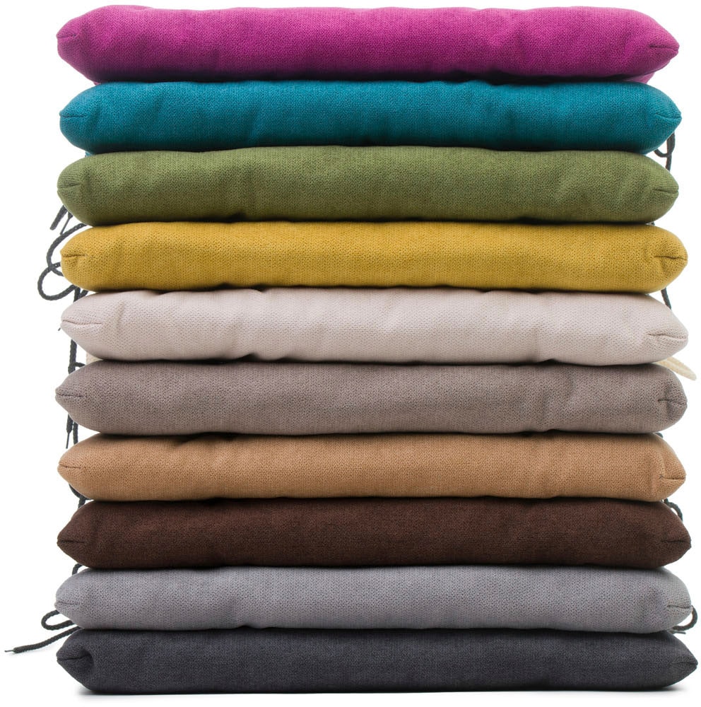 Gözze Sitzauflage »Darco Uni« 1 Stück, Maße: 40 x 40 x 4 cm, mit Füllung, mit Bindebändern