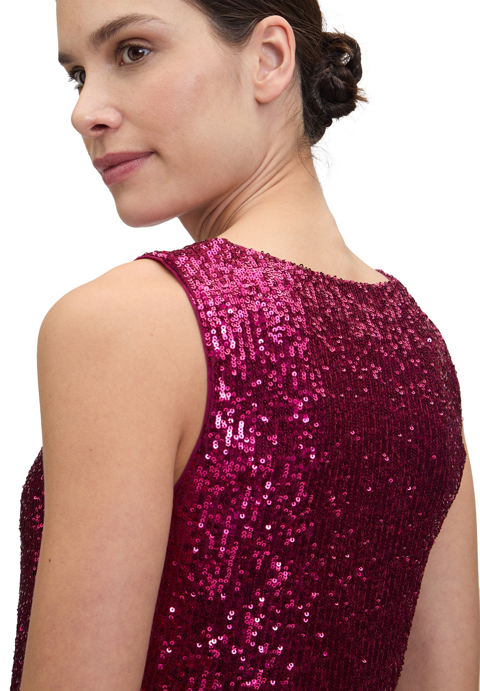 Vera Mont Blusentop »Pailletten-Top ohne Arm«