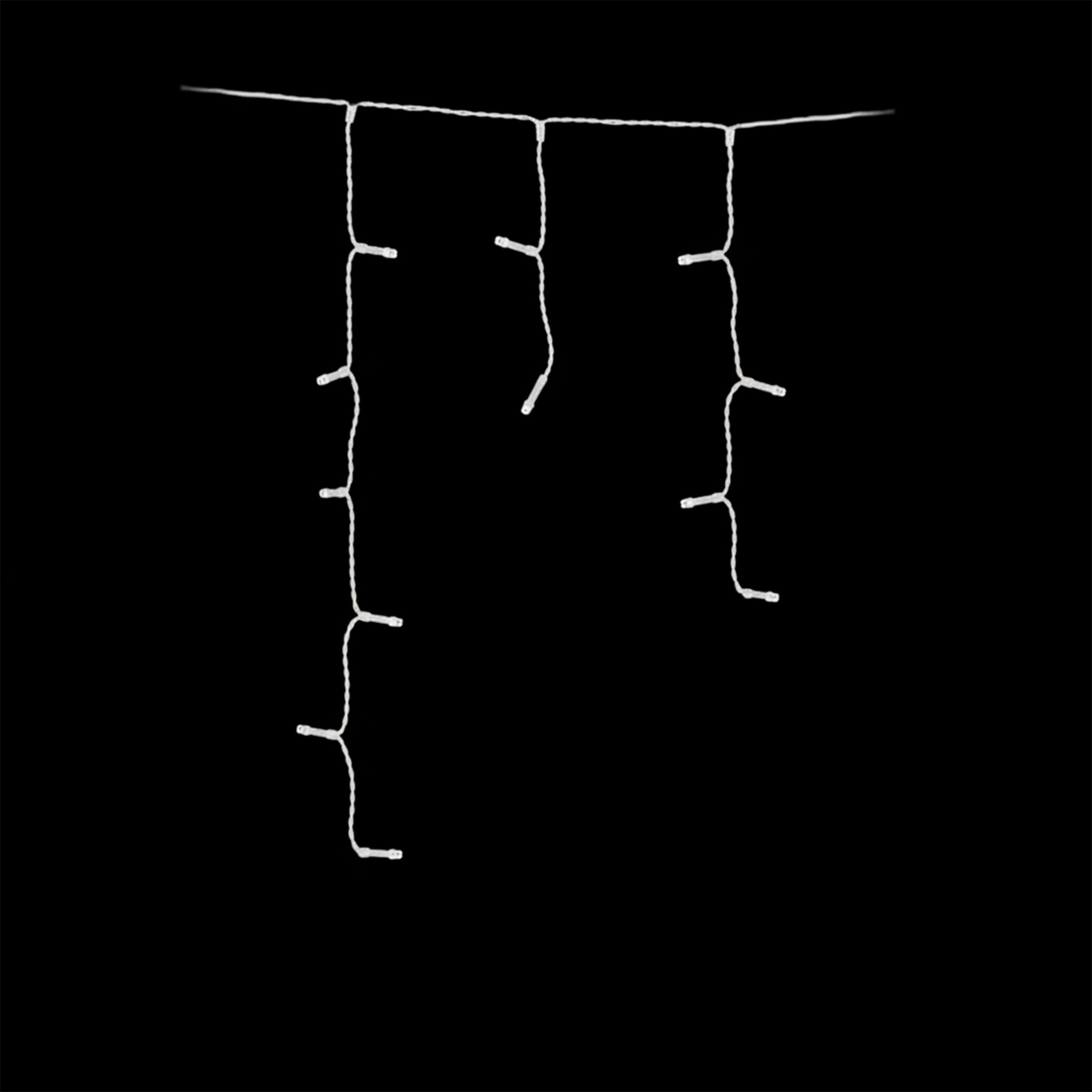 my home LED-Lichterkette »Livva in 6, 12 und 24 m Kettenlänge,« 960 Stk.-flammig LED-Eisregen Lichterkette , warmweißes Licht, Timer, + 3 m Zuleitung