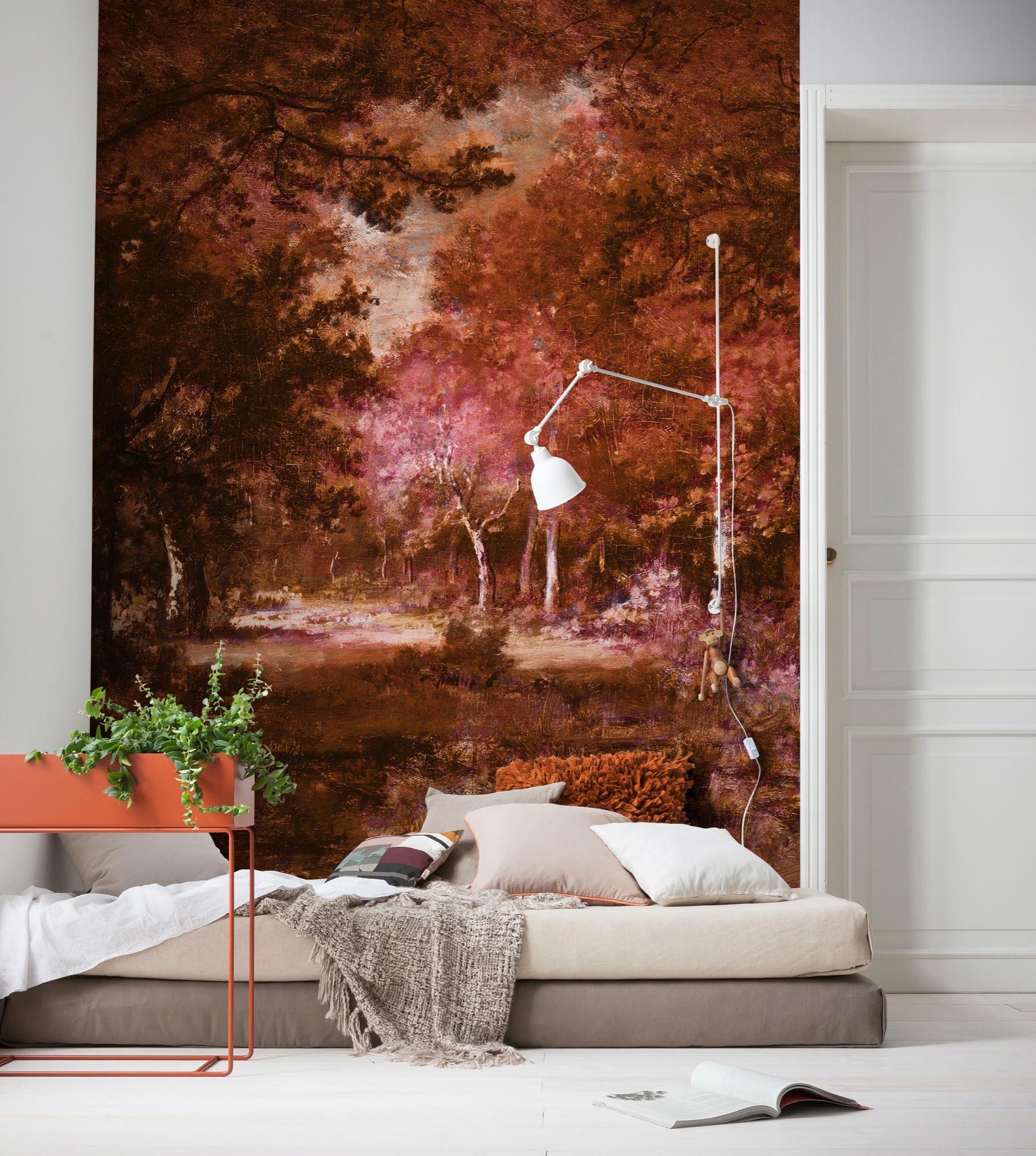 Komar Vliestapete »Digitaldruck Vlies - Autumna Rosso - Größe 200 x 280 cm«, bedruckt, Wohnzimmer, Schlafzimmer