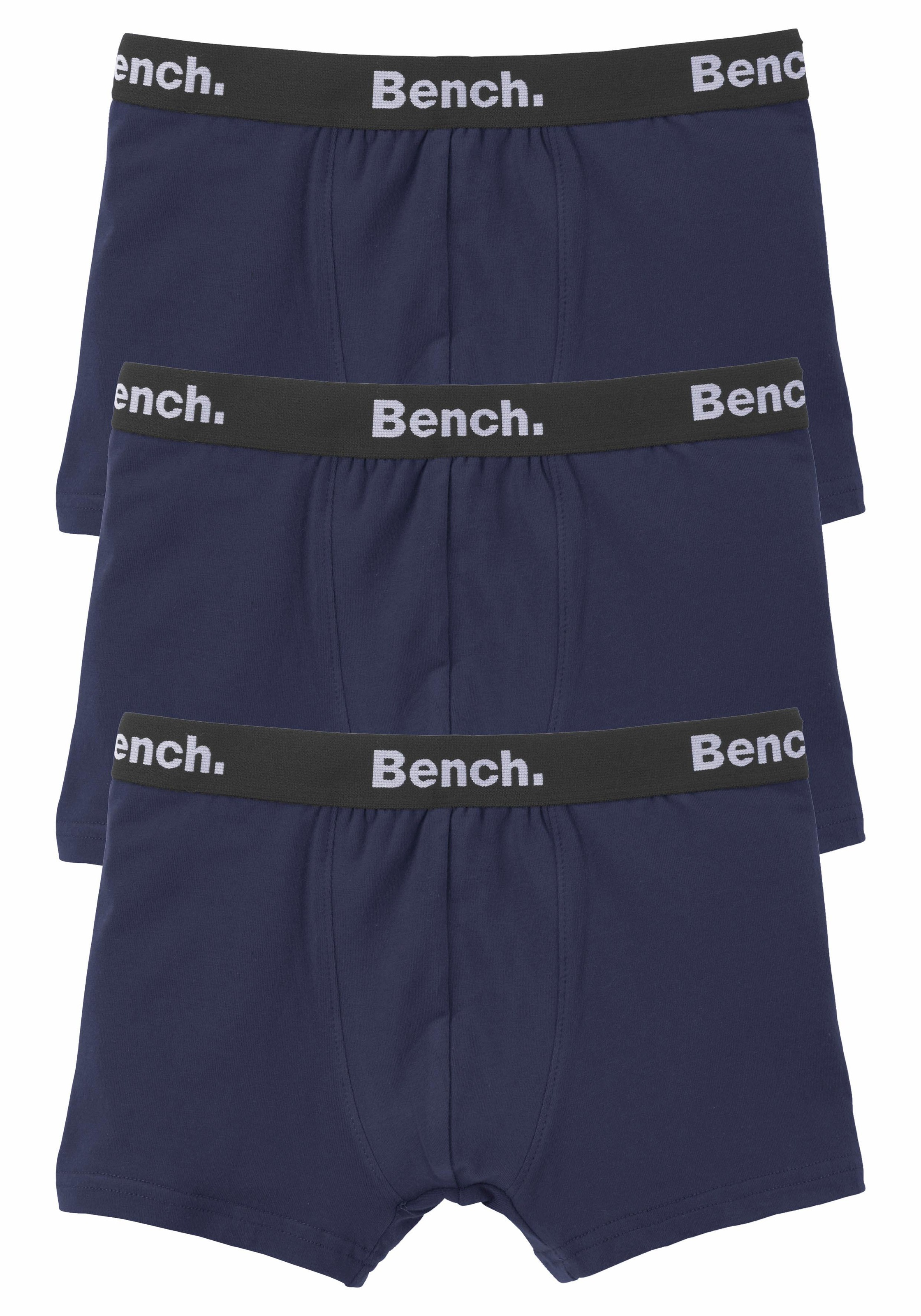 Bench. Boxer, (Packung, 3 St.), mit Logo-Webbund