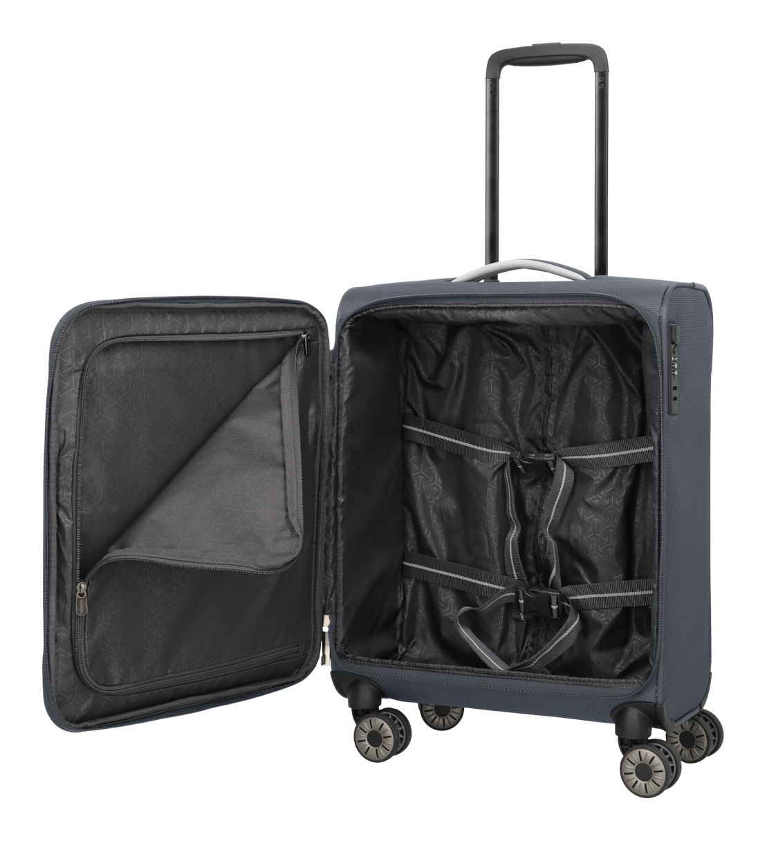 travelite Handgepäck-Trolley »JETPACK Multi Light 4 Cabin, konzipiert für Condor & Ryanair« 37 l 4 Rollen Weichgepäck-Koffer Handgepäck für die meisten gängigen Airlines