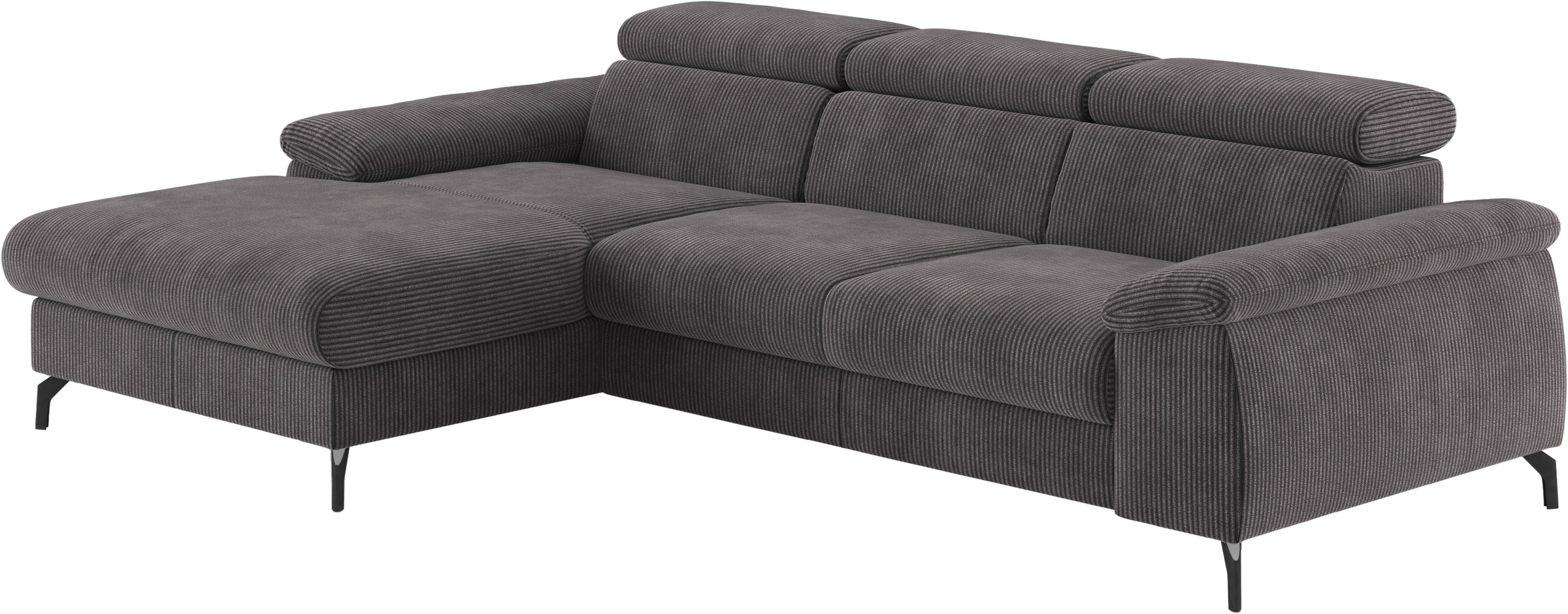 COTTA Ecksofa »Kitty L-Form, B: 242 cm«, mit Kopfteilverstellung, optional Bettfunktion & Bettkasten
