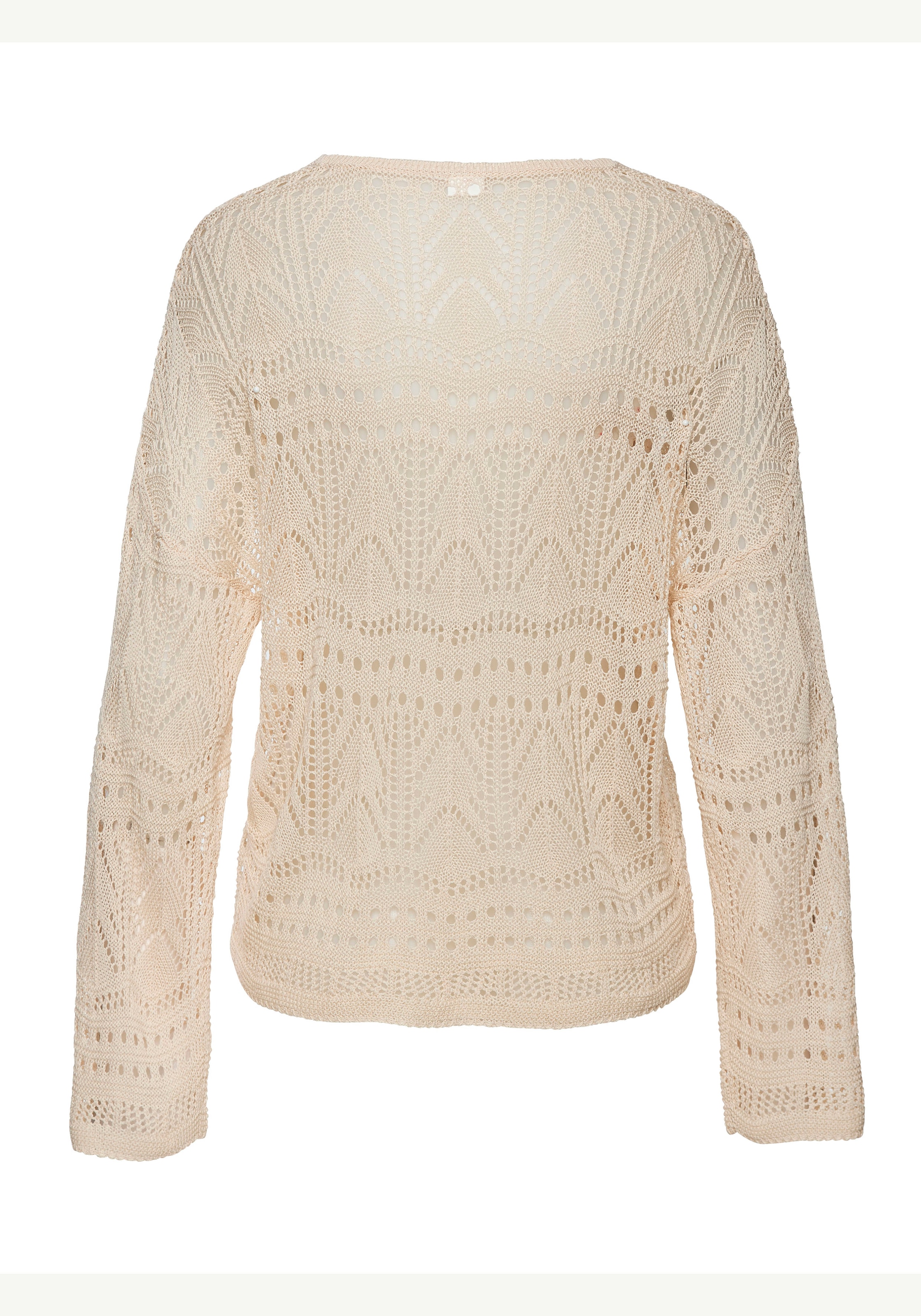 s.Oliver Strandpullover, mit semi-transparentem Ajourmuster, sommerlicher Strickpullover