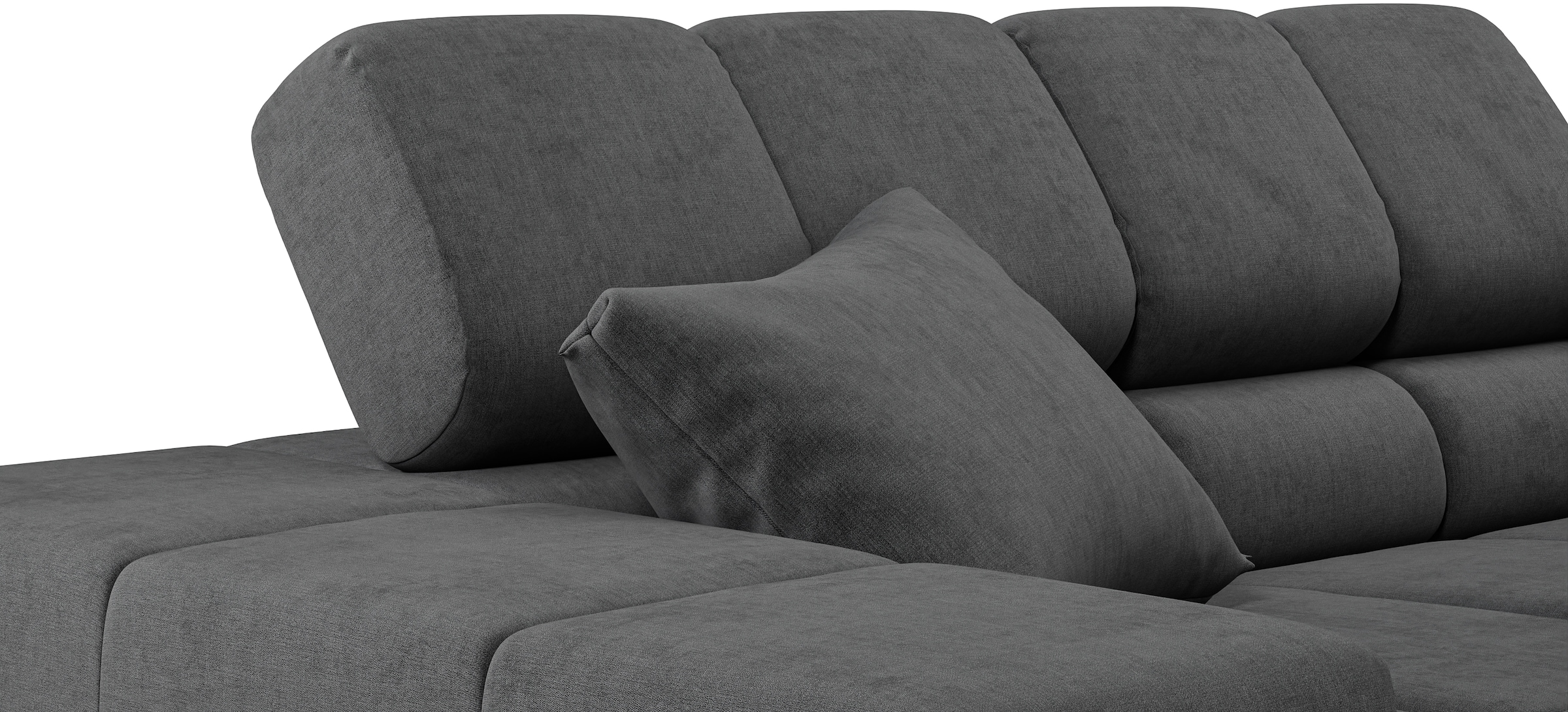 INOSIGN Ecksofa »Ancona incl. Kopfteilverstellung, OTTOs Choice, Breite 319cm, L-Form«, wahlweise motorische Sitztiefenverstellung, auch in Cord + Easy Care