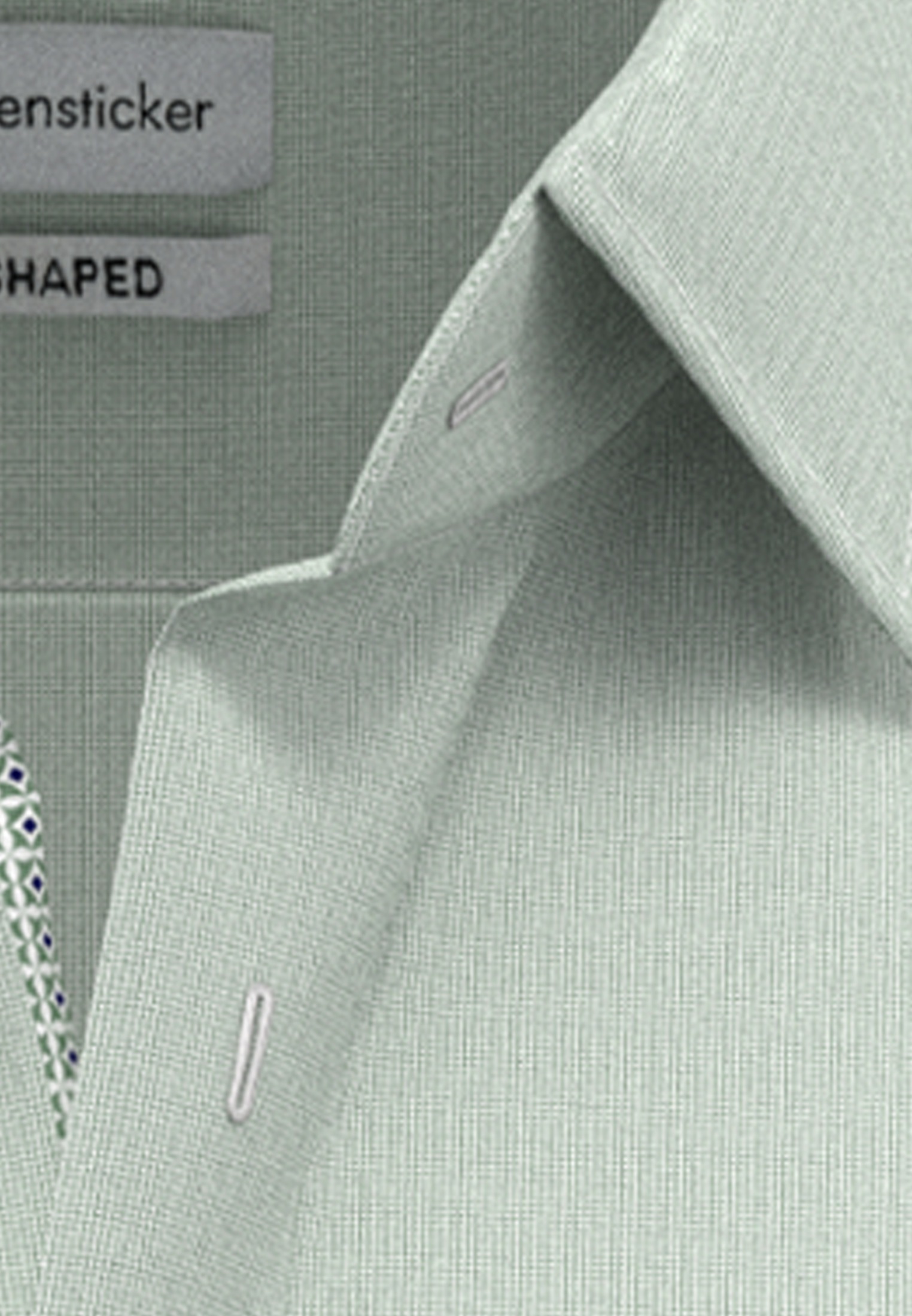 seidensticker Businesshemd »Shaped«, Shaped Kurzarm Kentkragen Uni