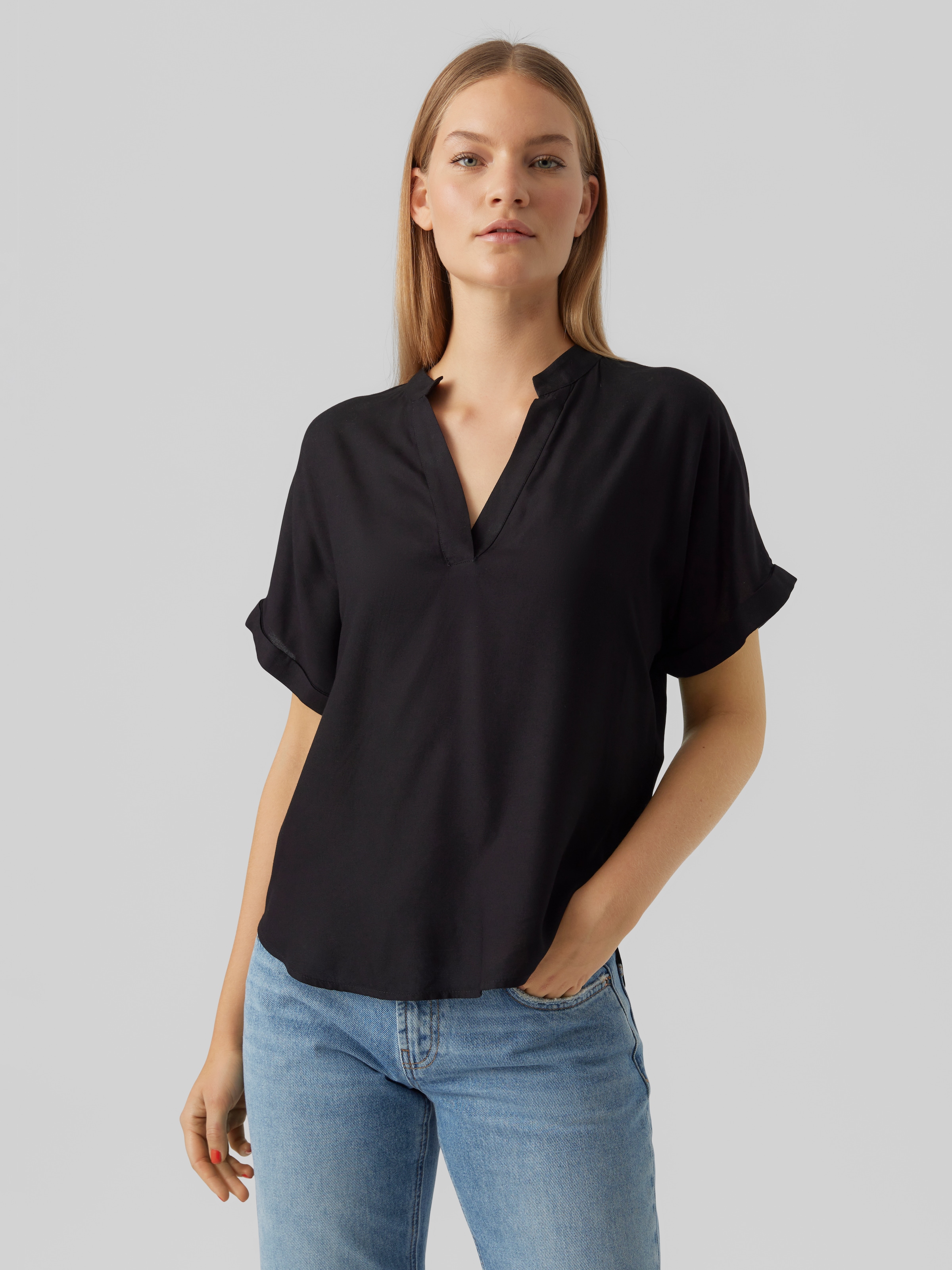 Vero Moda Shirtbluse »VMBEAUTY SS TOP GA NOOS« Viskose, regular fit