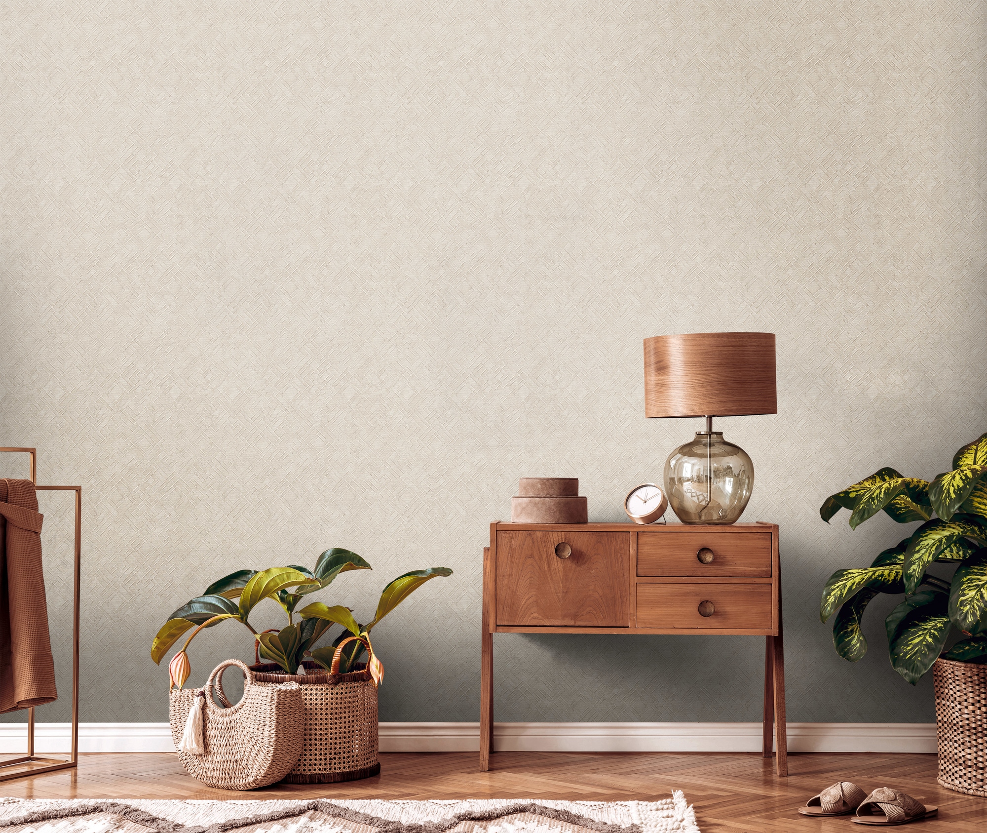 living walls Vliestapete »Metropolitan Stories. Travel Styles. Tapete Grafisch« abstrakt | glänzend | organisch leicht strukturiert Metallic-Tapete Grafik Metallisch Glänzend Designtapete Hochwertig