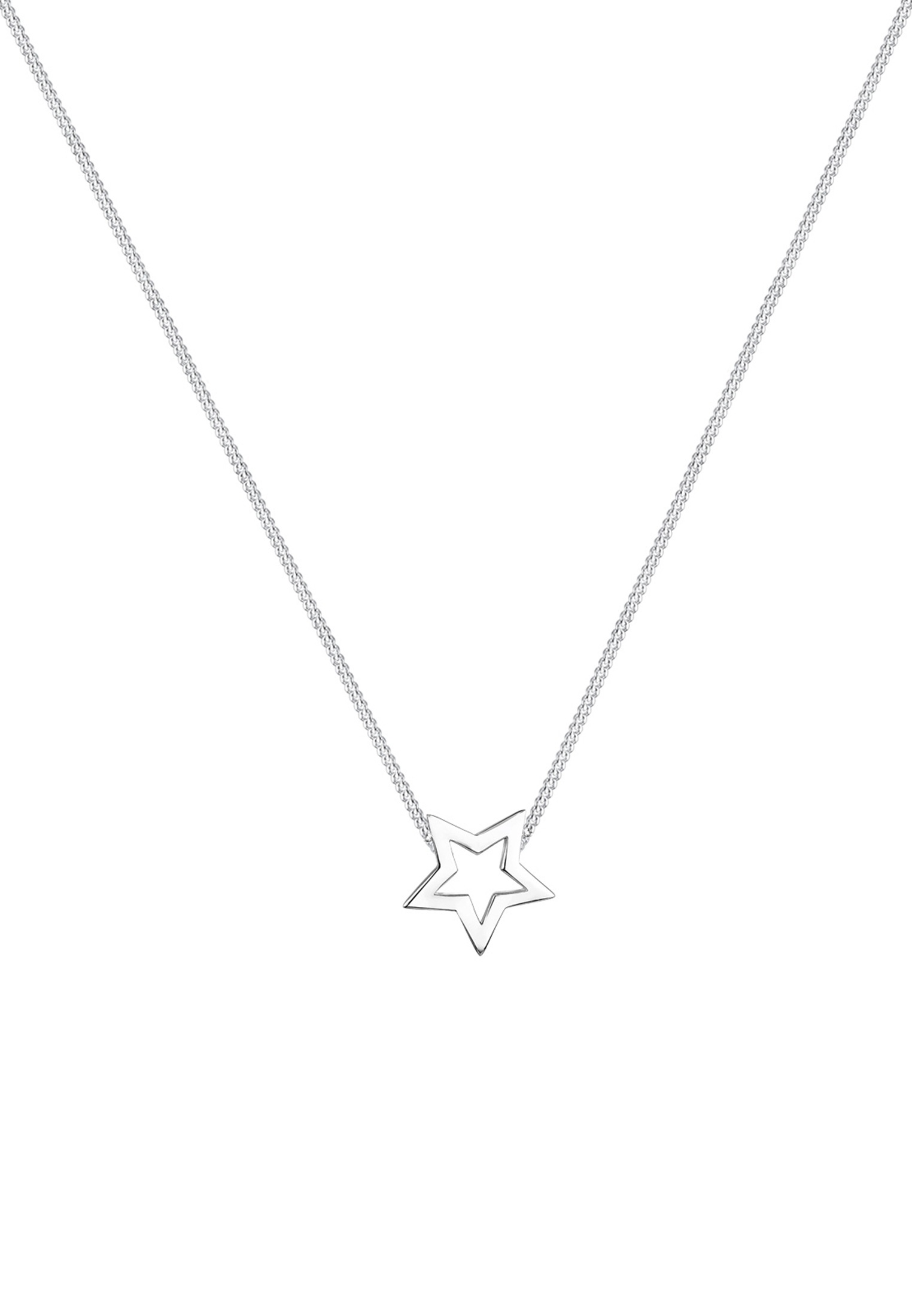 Elli Kette mit Anhänger »Halskette Stern 925 Sterling Silber«