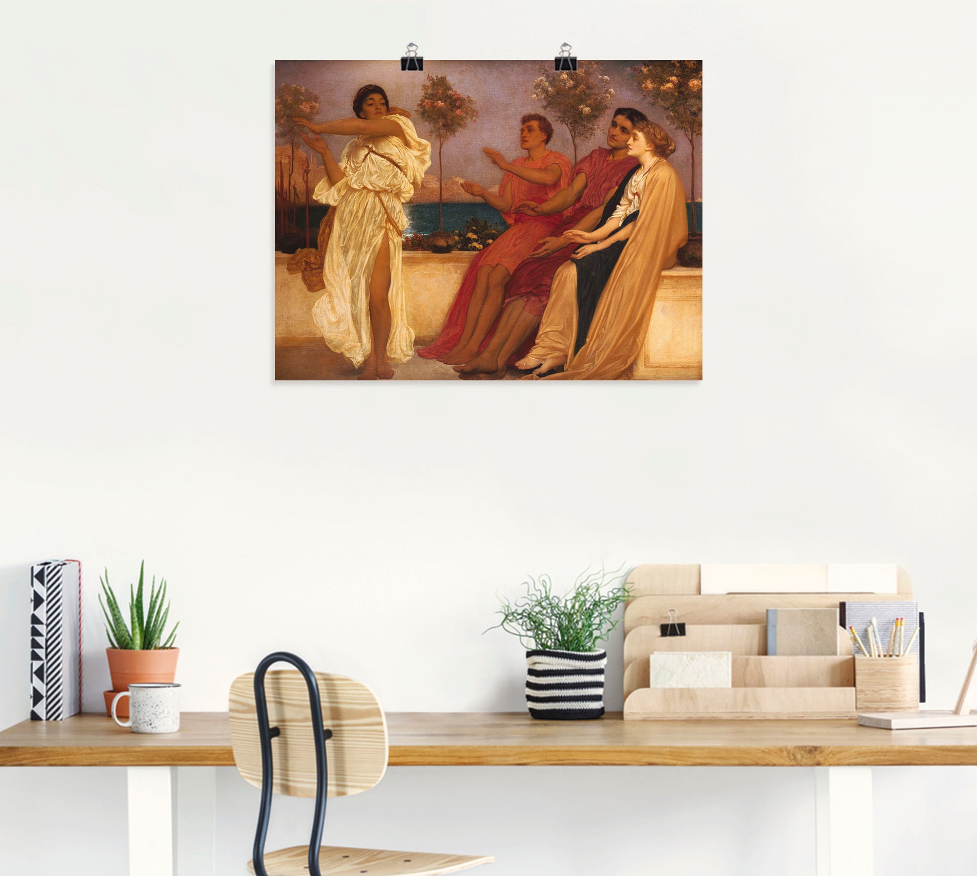 Artland Wandbild »Tanzendes griechisches Mädchen.«, Gruppen & Familien, (1 St.), als Leinwandbild, Poster in verschied. Größen