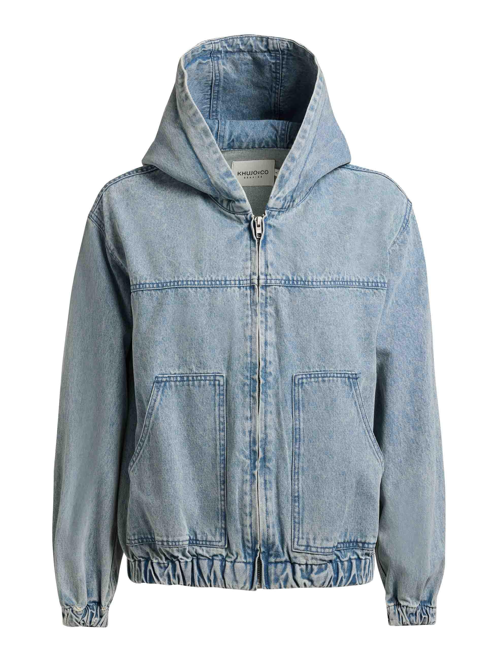 khujo Jeansjacke »Jeansjacke Gretel« mit Kapuze Modische Jacke in Jeans-Optik