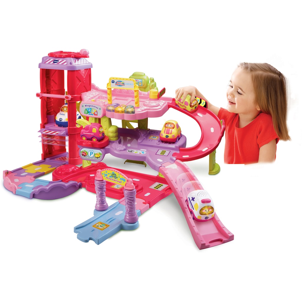 Vtech® Spiel-Parkgarage »Tut Tut Baby Flitzer,«, mit 3 Etagen und Tut Tut Baby Flitzer Abschleppwagen