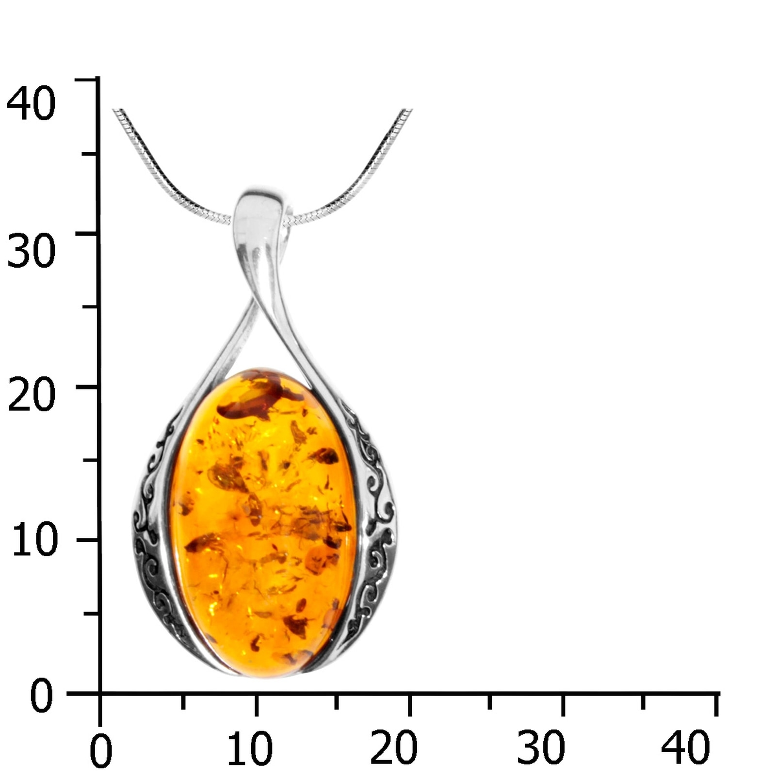 OSTSEE-SCHMUCK Kette mit Anhänger »- Annika - Silber 925/000 - Bernstein«