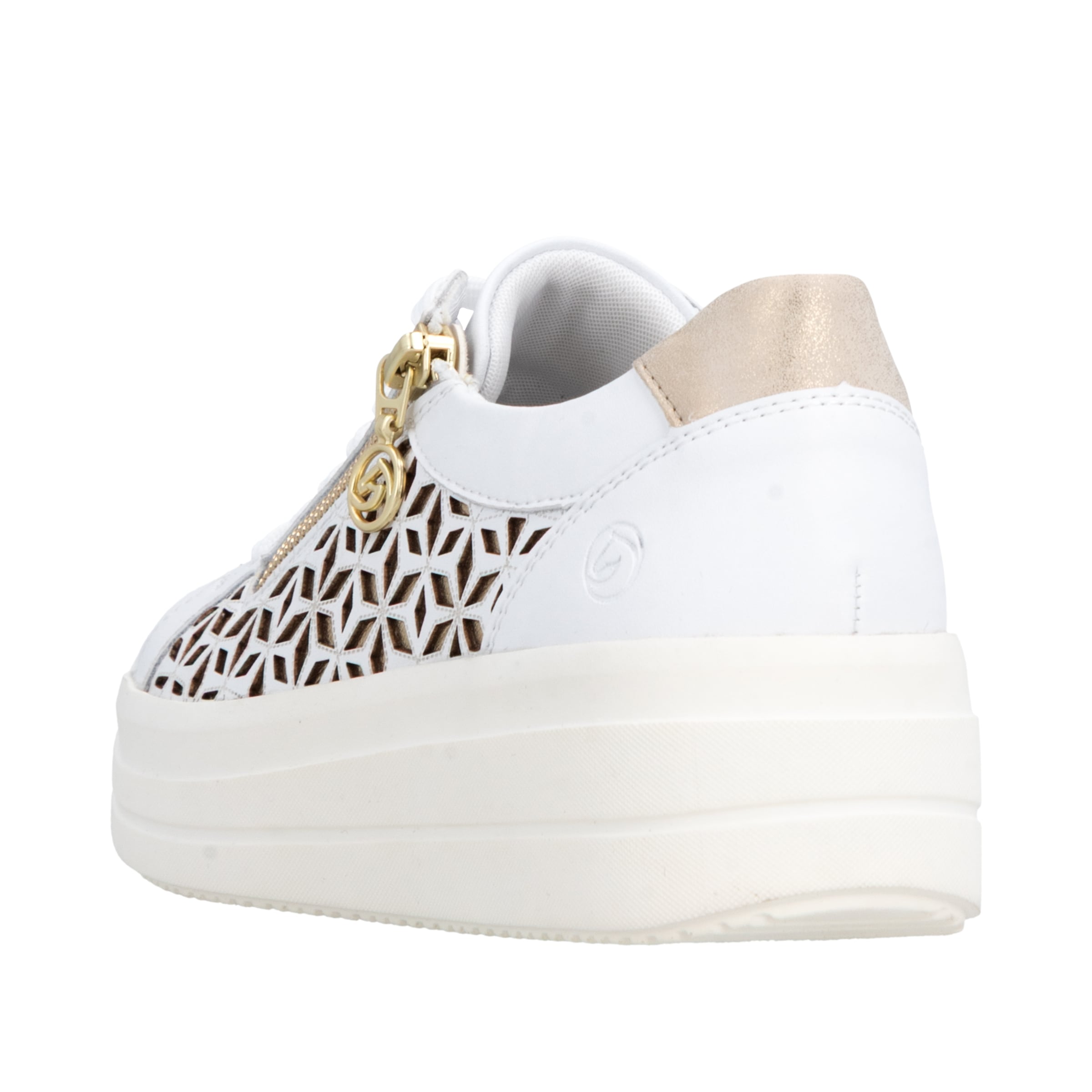 Remonte Plateausneaker  Halbschuh, Schnürschuh mit Perforation und seitlichem Reißverschluss