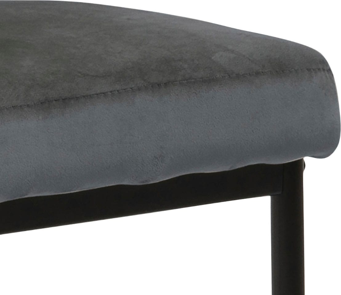 ACTONA GROUP Esszimmerstuhl »Doris«, (Set), 2 St., Polyester, mit lebendigem Stoff, schlanke, schwarze Metallbeine
