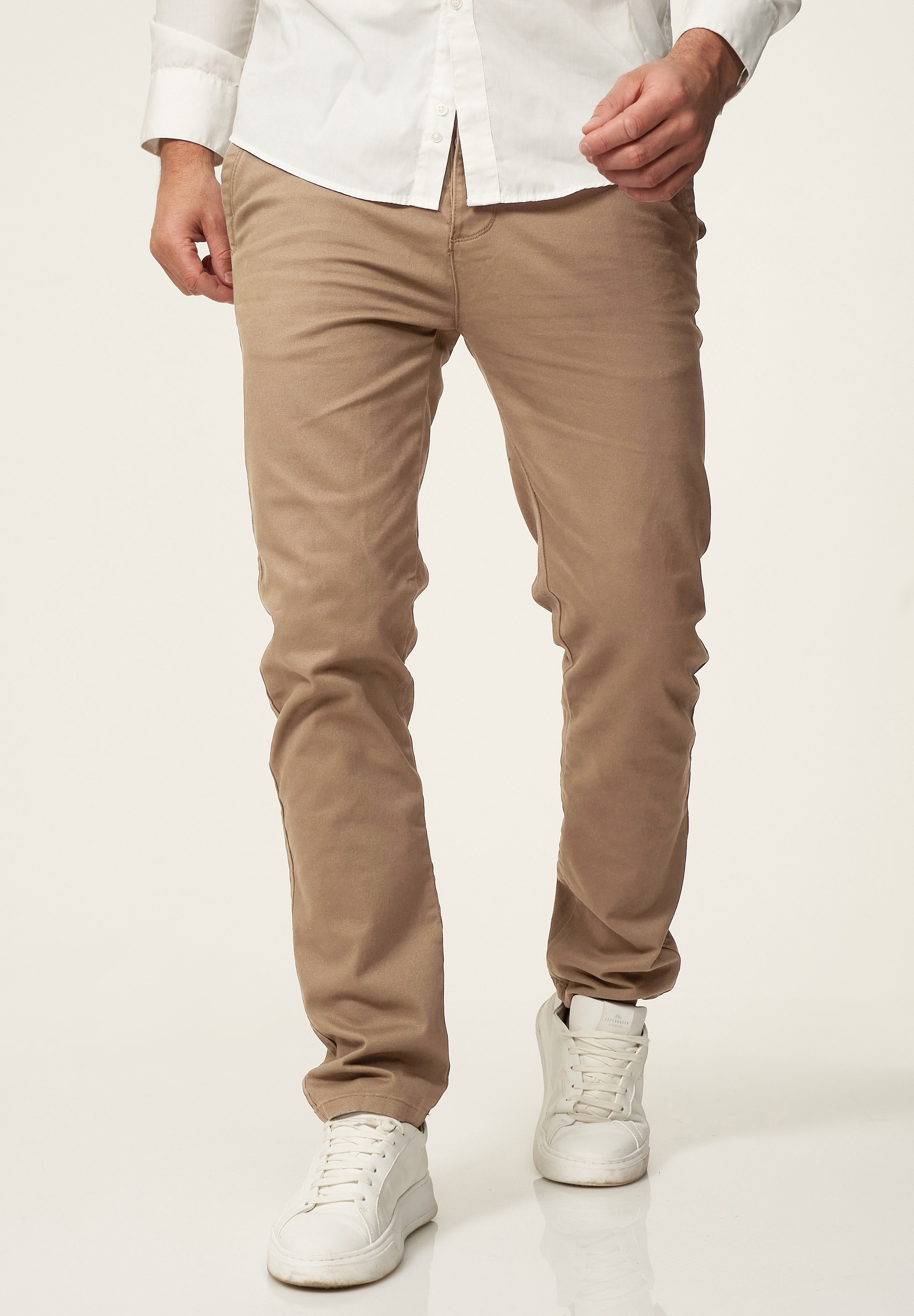 Daily Cotton Chinohose »Daily Cotton Chinohose DCPROVO«  Herren Chino Hose Elastische Jeans Stoffhose Slim-Fit Casual Business