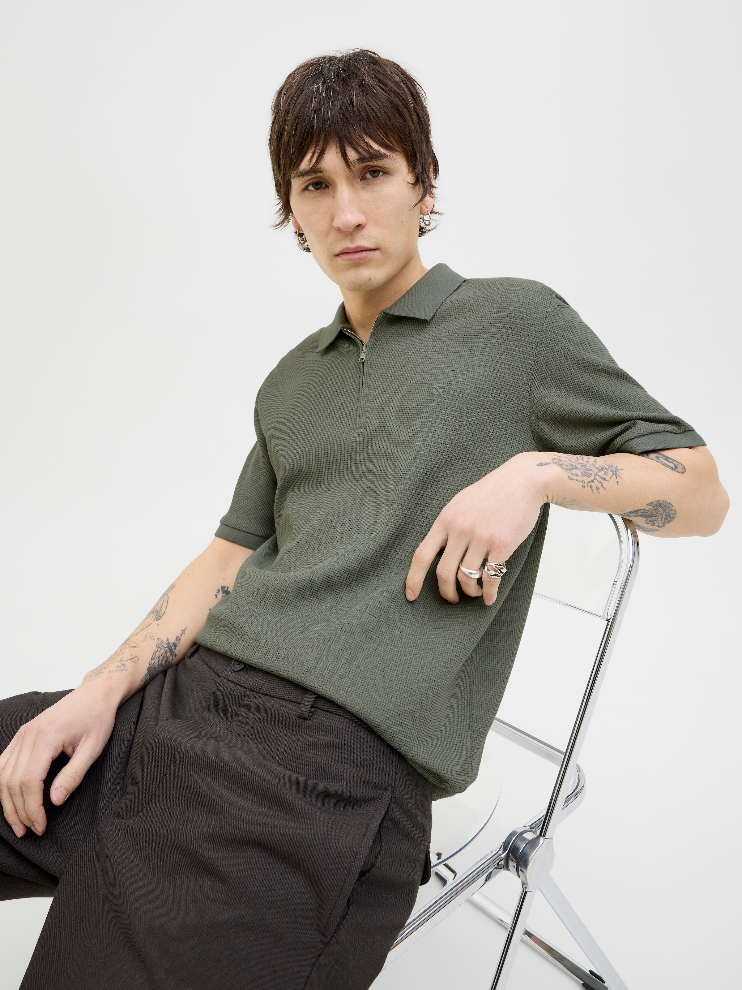 Jack & Jones Poloshirt »JJEAUSTIN ZIP POLO SS NOOS«