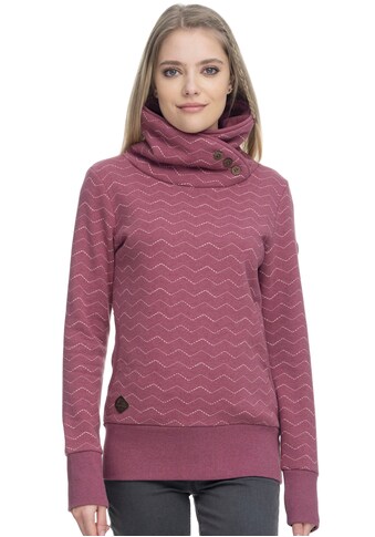 Ragwear Sweater »ANGEL ZIG ZAG«, mit hochschießendem Schalkragen mit Zierknopfbesatz kaufen