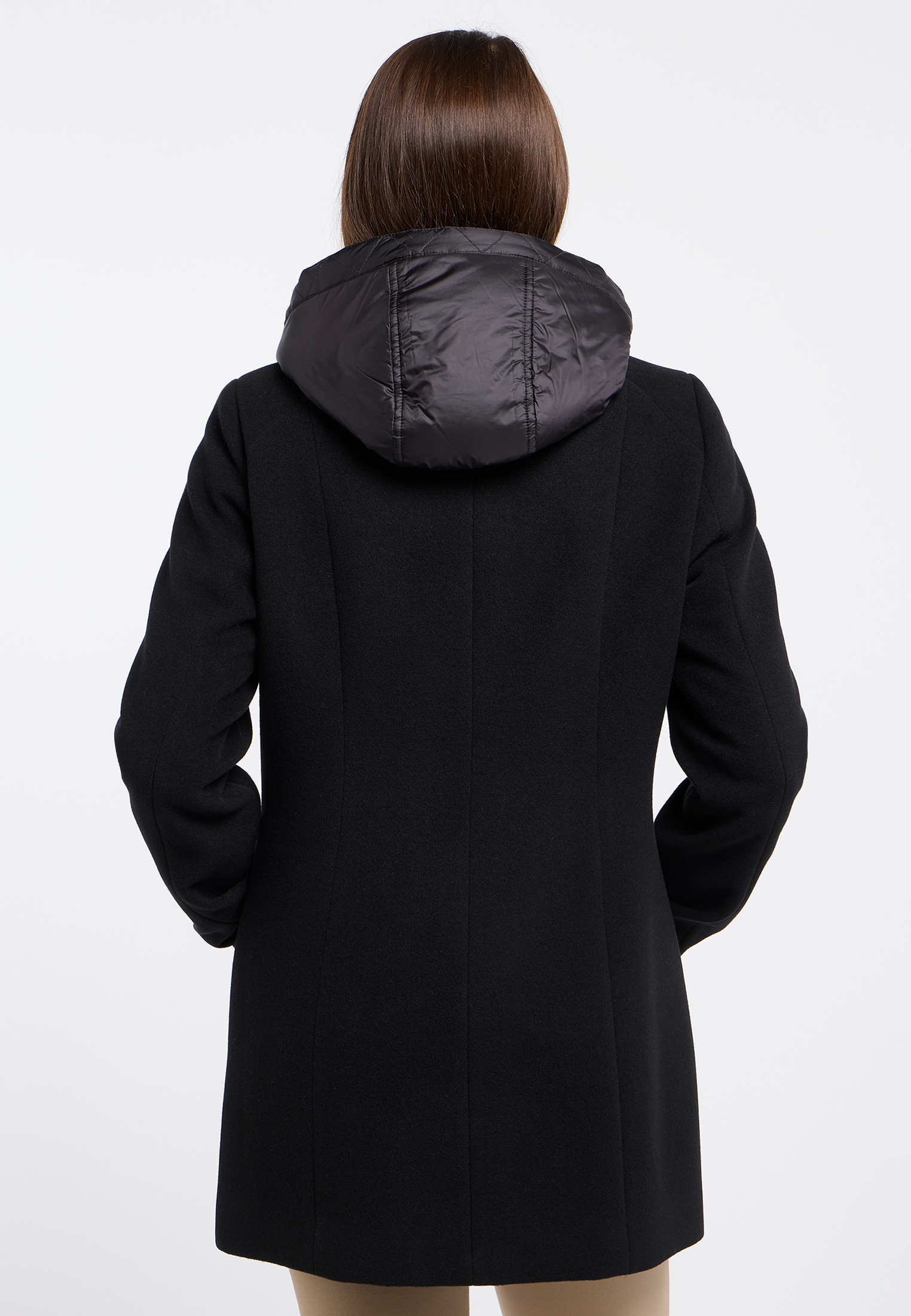 Barbara Lebek Wolljacke, mit Kapuze, mit Kapuze