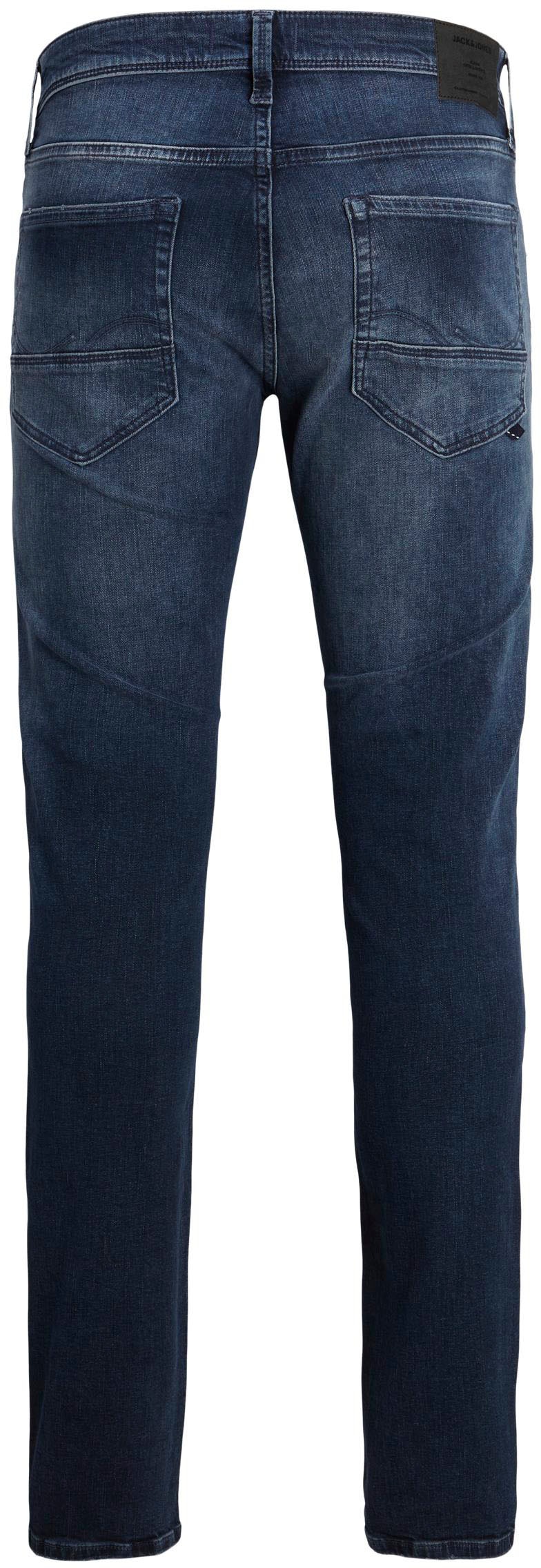 Jack & Jones Slim-fit-Jeans »JJIGLENN – Slim-Fit-Jeans mit niedriger Leibhöhe«, Used, modisch, slim fit, Denim/Jeans