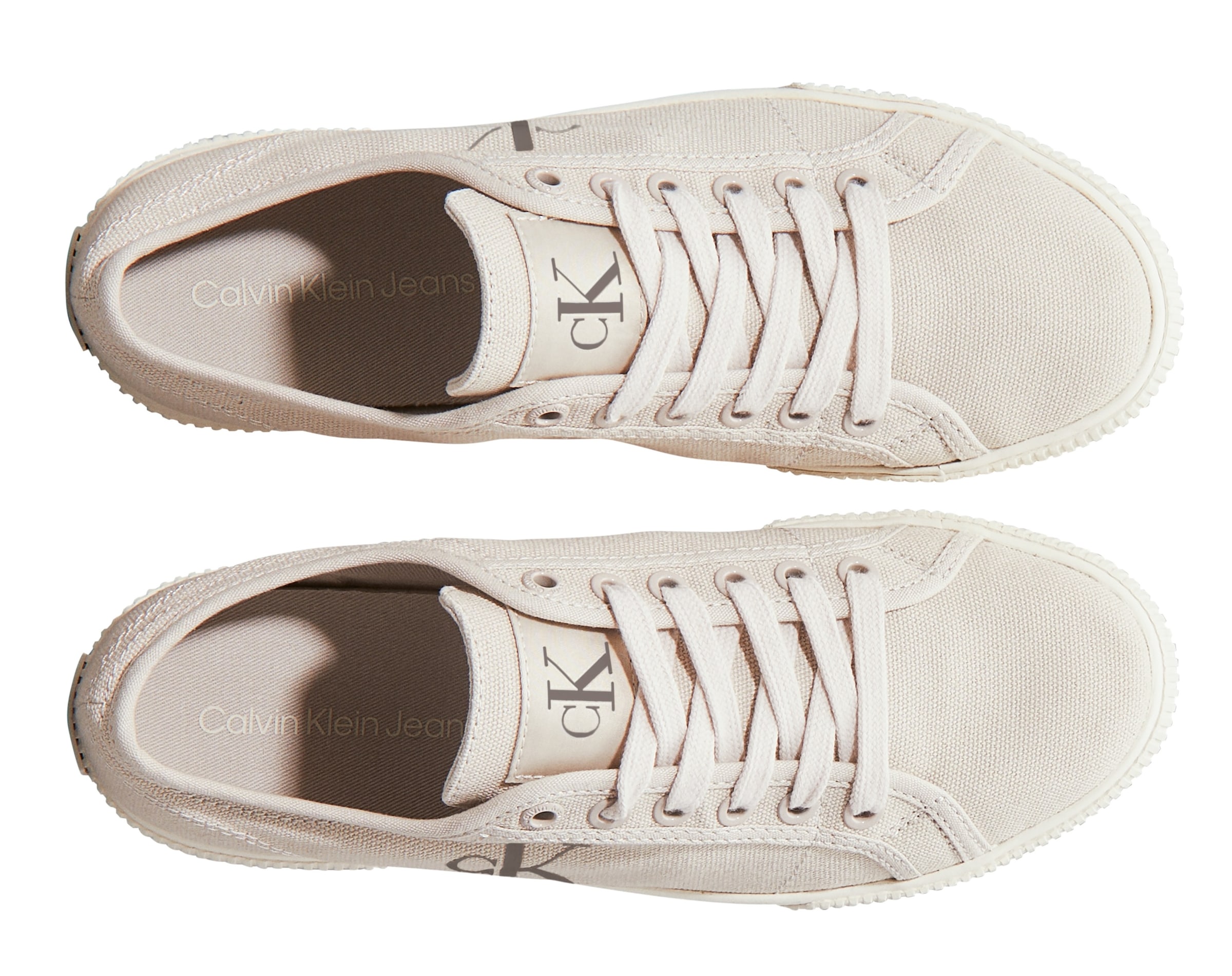 Calvin Klein Jeans Sneaker »ESS VULC LOW CV MG WN«  Halbschuh, Freizeitschuh, Schnürschuh in Retro-Optik