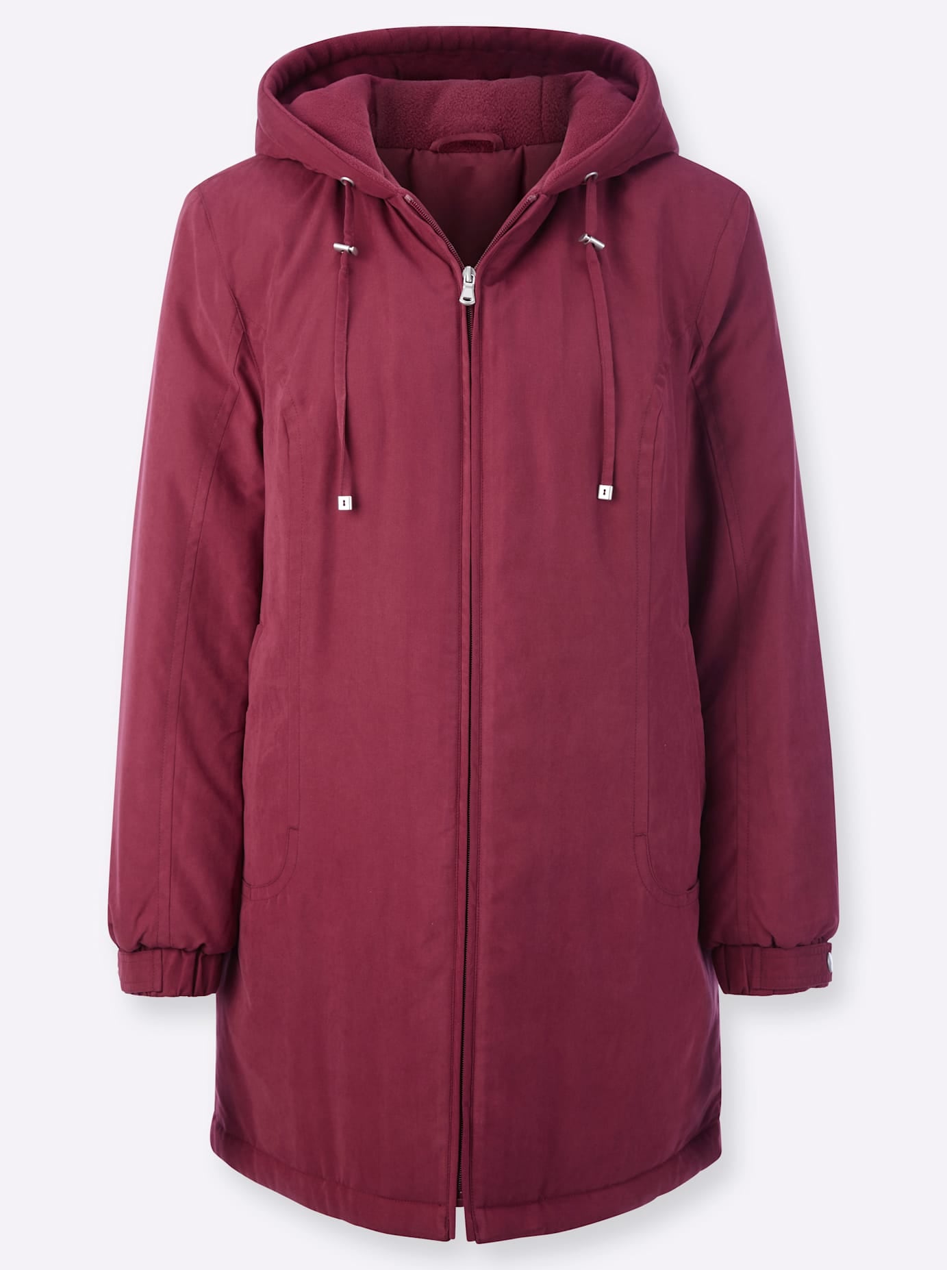 Classic Basics Langjacke, mit Kapuze
