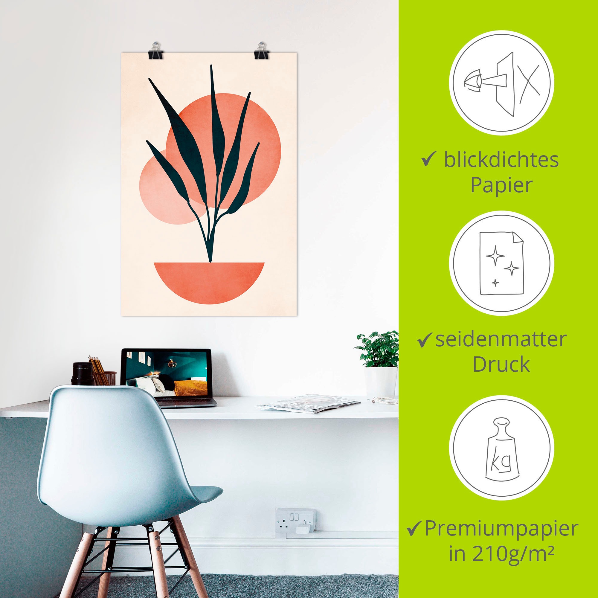 Artland Wandbild »Kopenhagen Nr. 7«, Vasen & Töpfe, (1 St.), als Alubild, Leinwandbild, Wandaufkleber oder Poster in versch. Größen