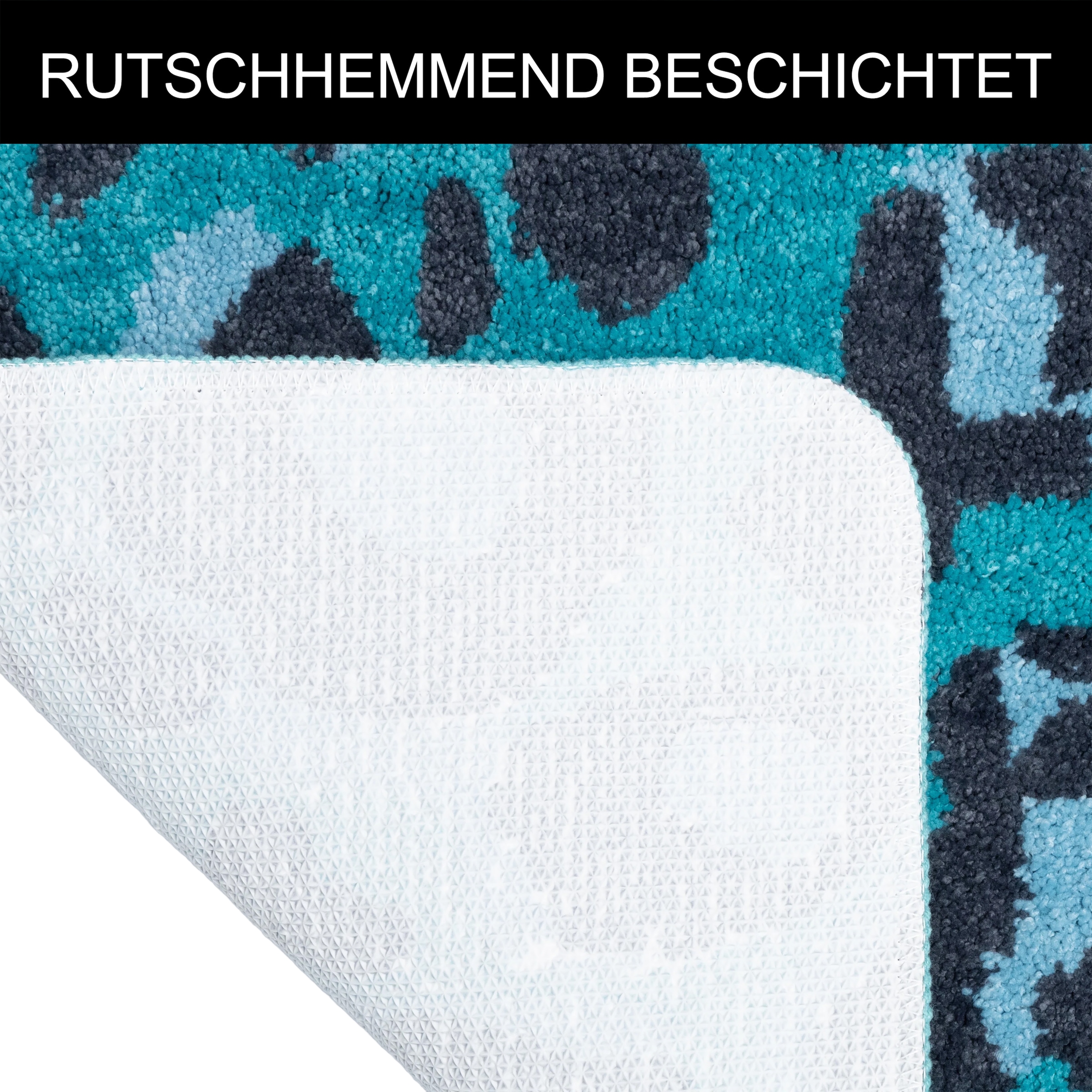 OTTO home Badematte »Regona Leo, Badvorleger, Badezimmer Teppich, Duschvorleger« Höhe 10 mm rutschhemmend beschichtet fußbodenheizungsgeeignet | schnell trocknend Leoparden-Muster, Animal Print, modern