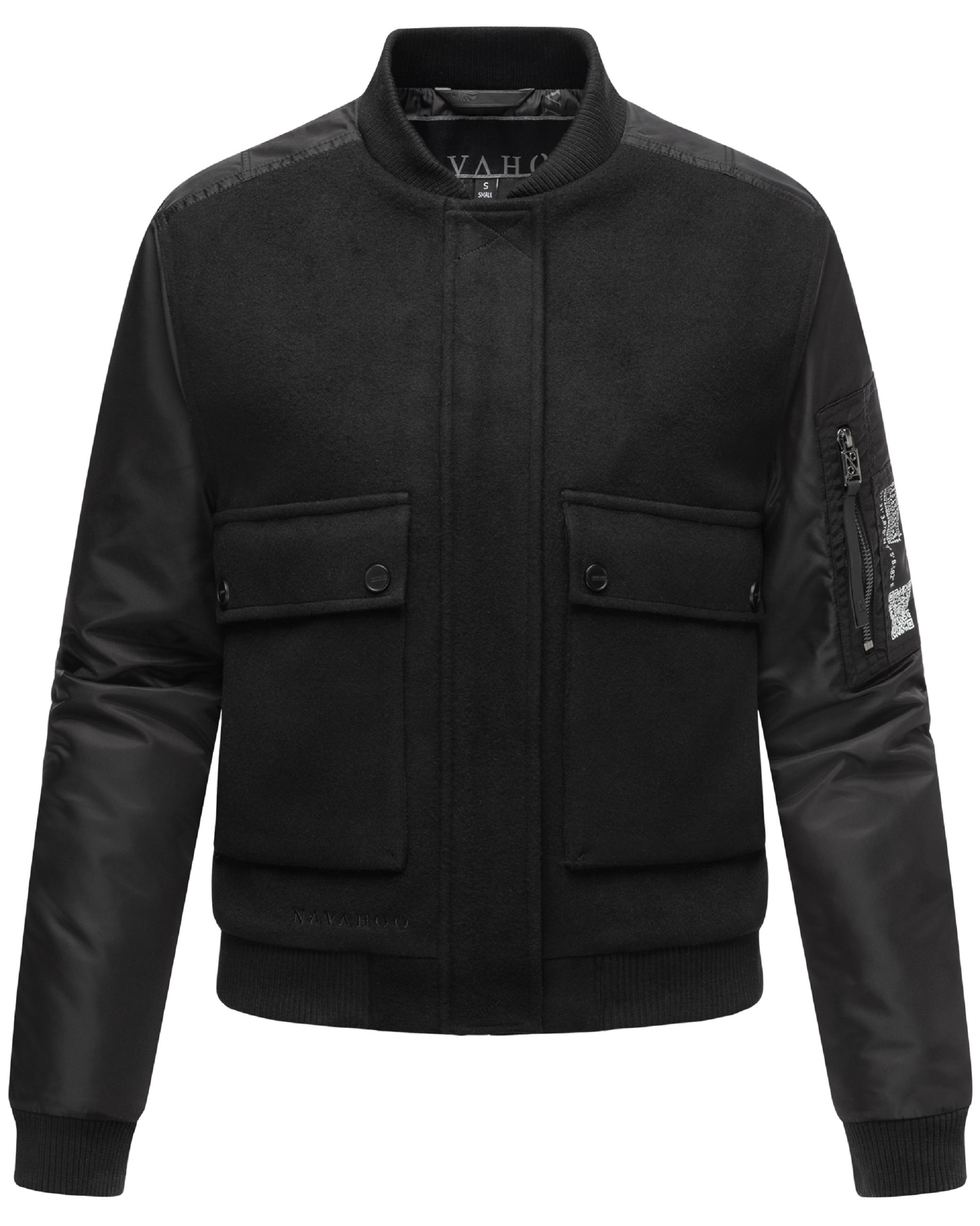 Navahoo Bomberjacke »Bomberjacke Willstehaben 14«, ohne Kapuze, angesagte Collegejacke mit Ärmeltasche