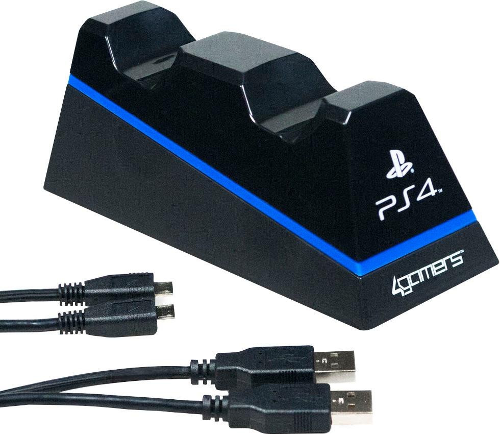 4Gamers Controller-Halterung »Dual Charge 'n' Stand - schwarz«