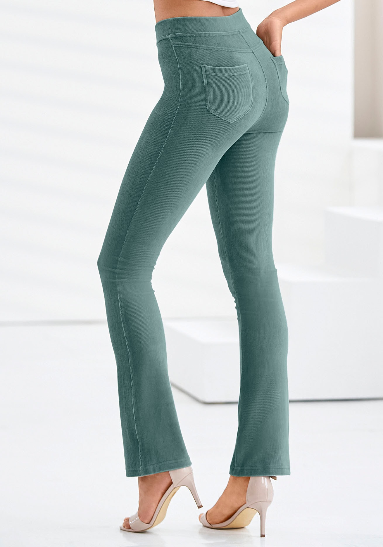 Jazzpants, aus weichem Material in Cord-Optik, Loungewear