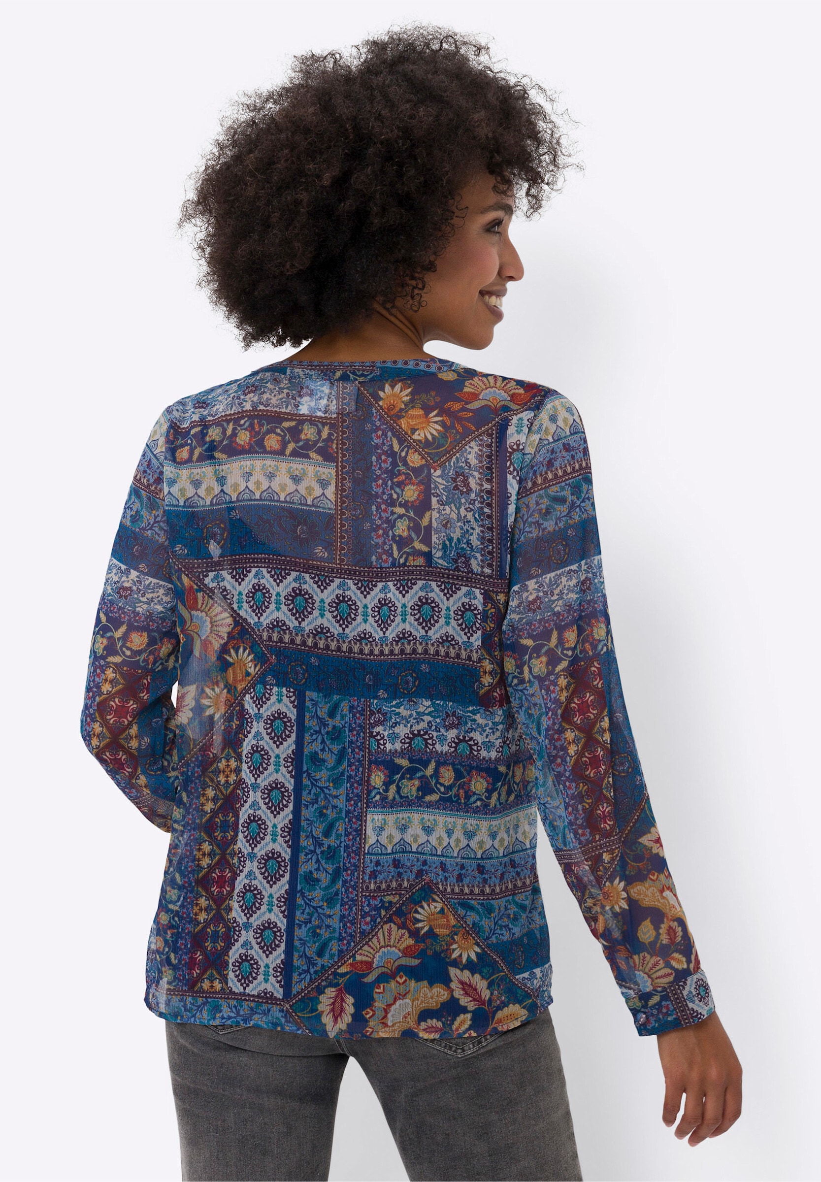 heine Klassische Bluse »Druckbluse Druckbluse mit Top«