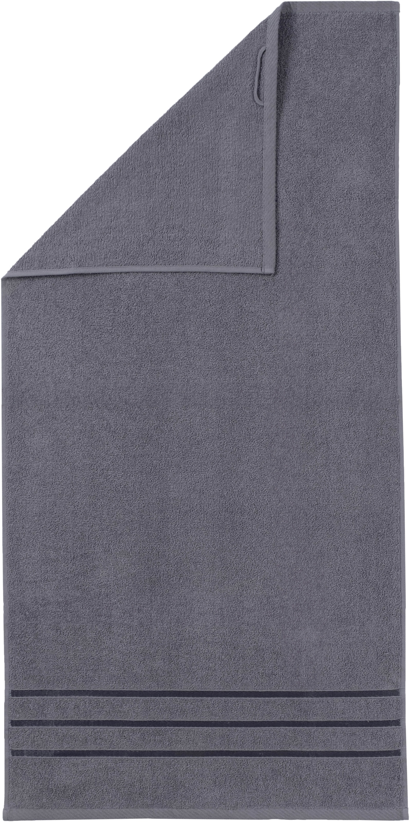 Bruno Banani Handtuch Set »Clement, Duschtücher, Handtücher, Seiftücher«, Set, 6 tlg., Frottier, mit dezent glänzender Streifenbordüre, einfarbig, aus 100% Baumwolle