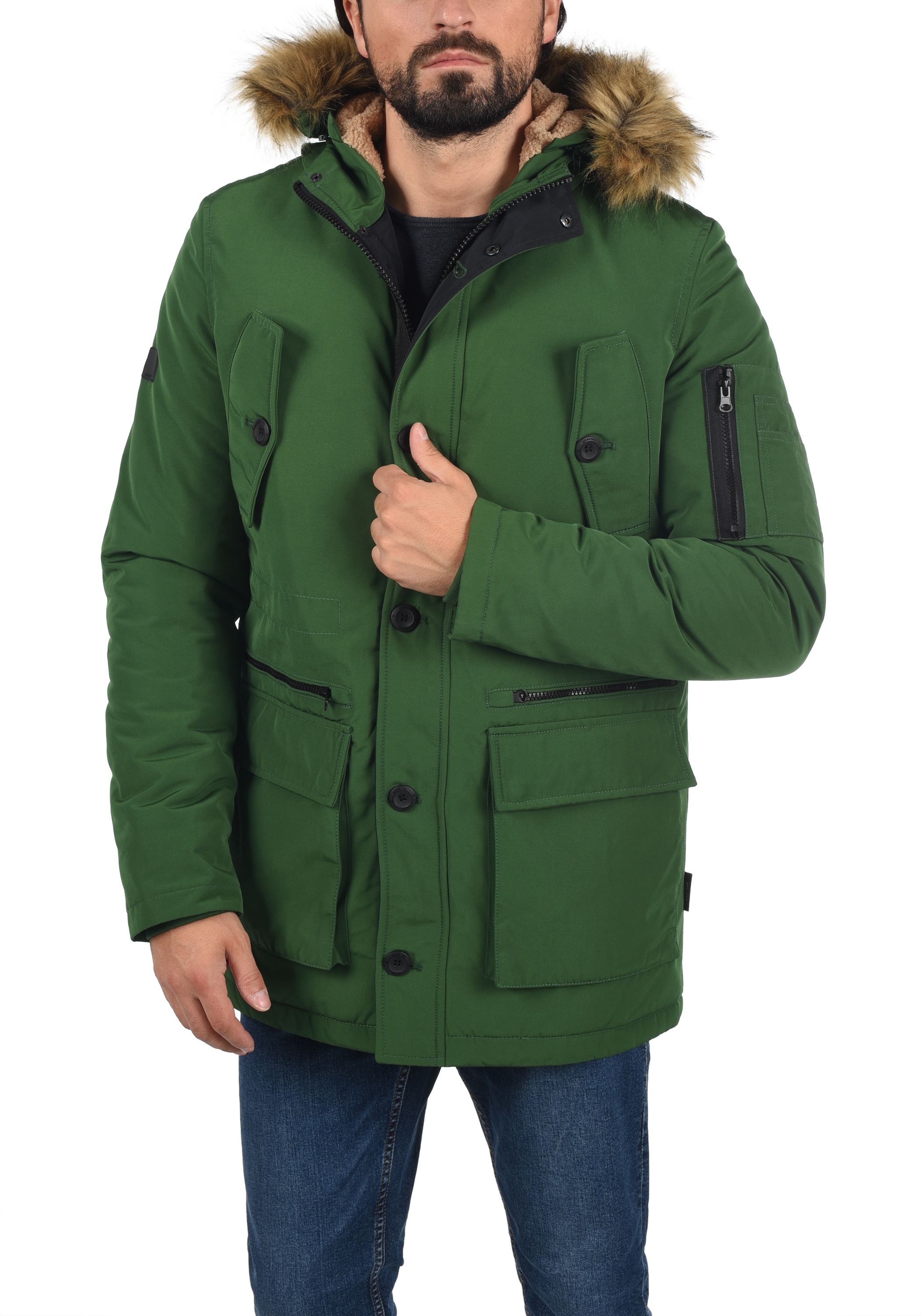 Indicode Langmantel »Parka IDRuffy«