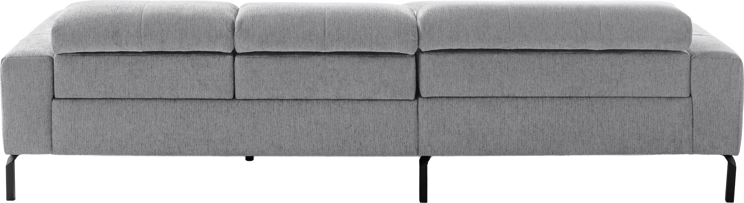 Home affaire Ecksofa »Claya Move, L-Form, Kopf- & Rückenverstellung, Breite 293 cm« Moderne Steppung, weicher Polsteraufbau & saugroboterfreundliche Höhe