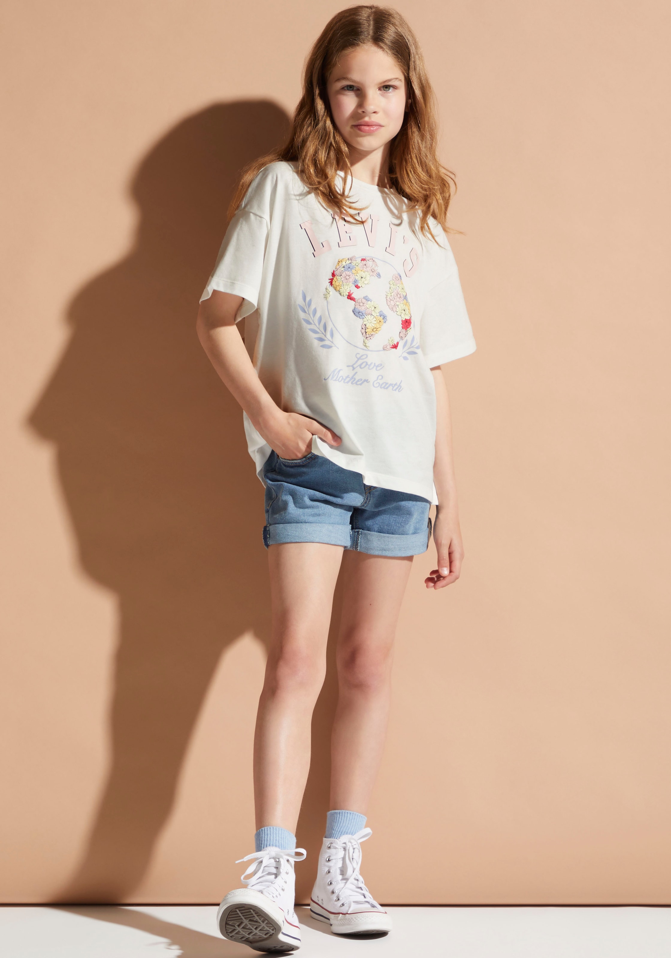 Levi's® Kids T-Shirt »LVG EARTH OVERSIZED TEE«, for GIRLS
