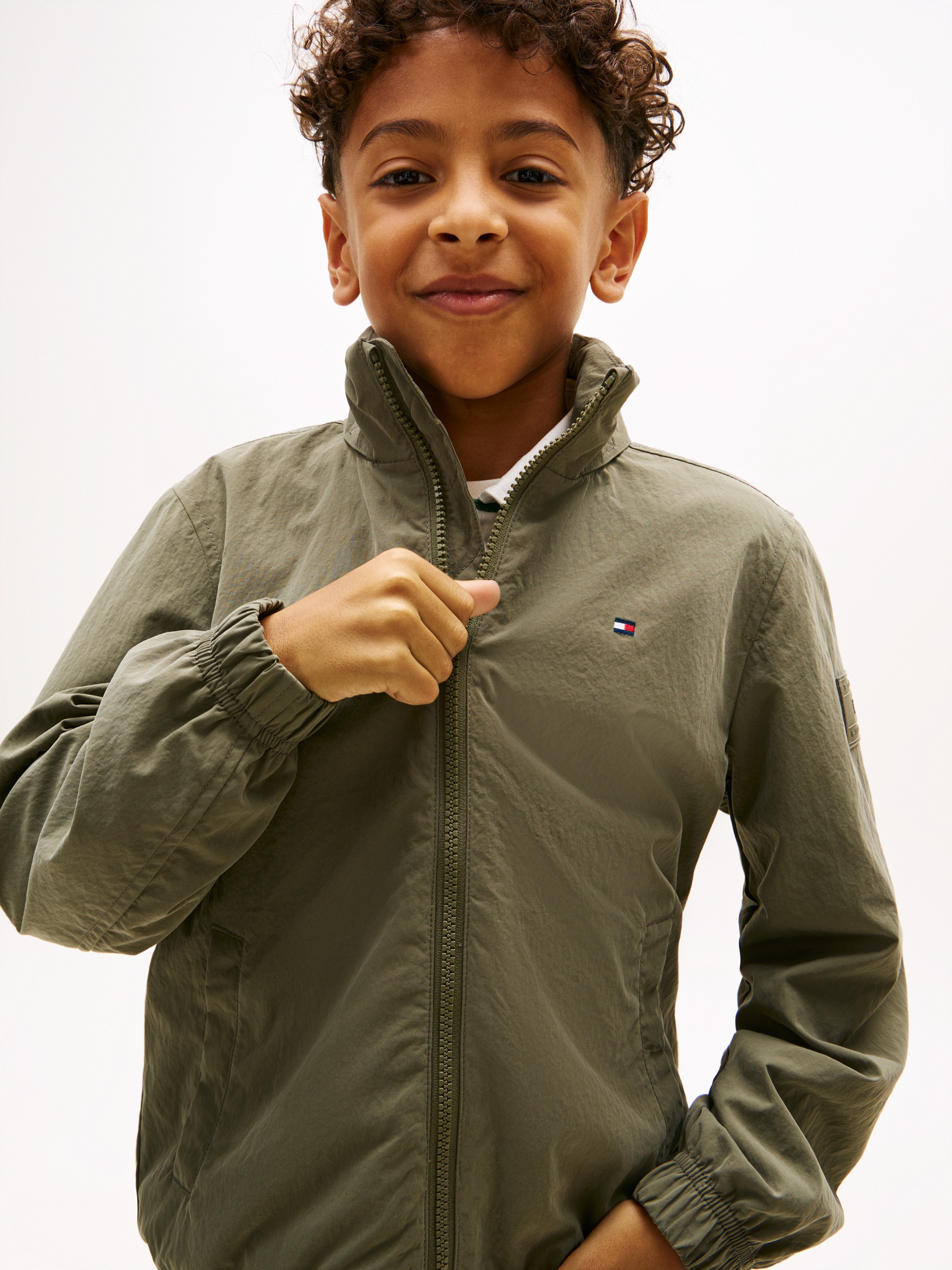 Tommy Hilfiger Outdoorjacke »ESSENTIAL JACKET« mit Kapuze Kinder bis 16 Jahre, regular fit, mit Kapuze
