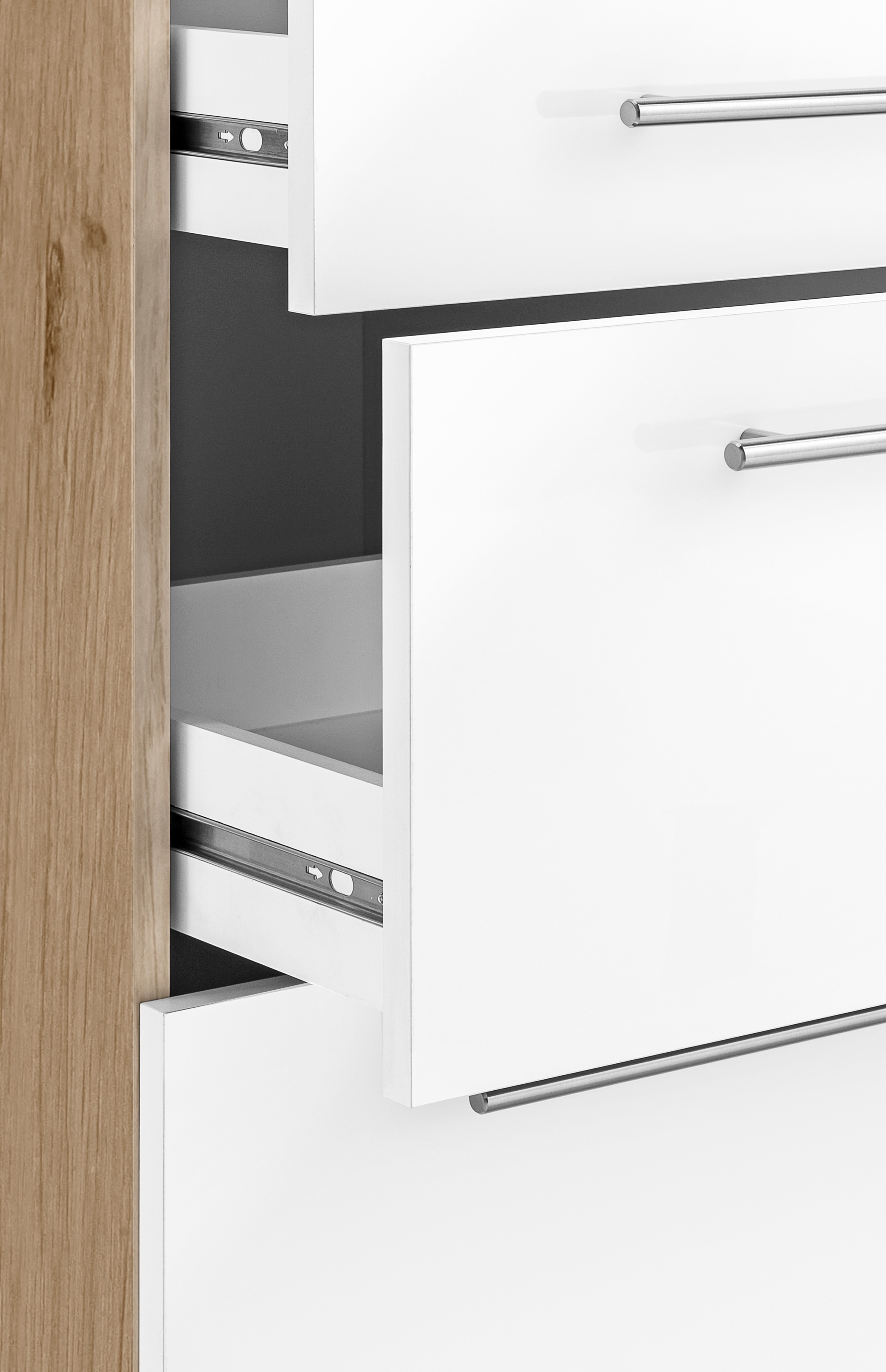 wiho Küchen Unterschrank »Cali« 50 cm breit, mit 2 großen Auszügen