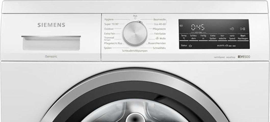 SIEMENS Waschmaschine »WU14UT70«, iQ500, WU14UT70, 8 kg, 1400 U/min, unterbaufähig