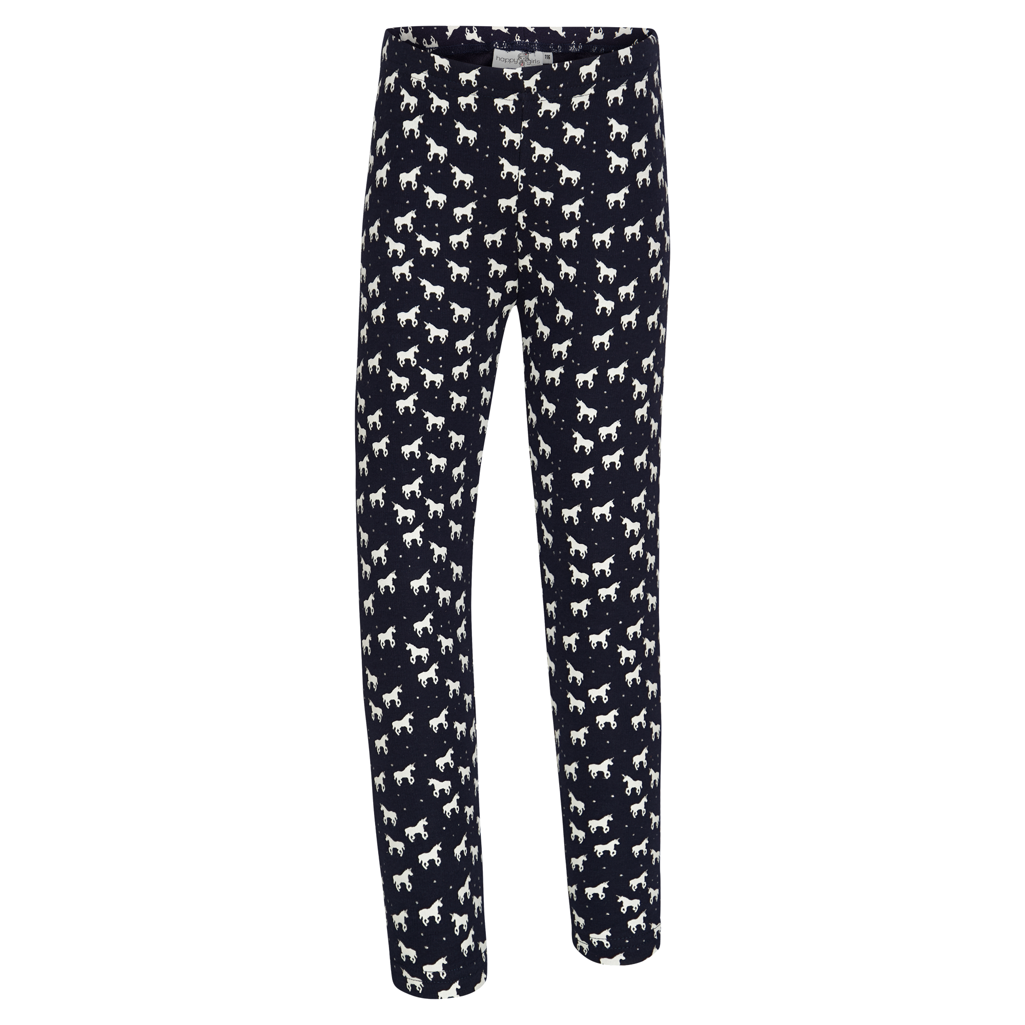 Happy Girls Mädchen Sweatleggings im tollen Einhorn-Alloverprint in blau, Größe 104