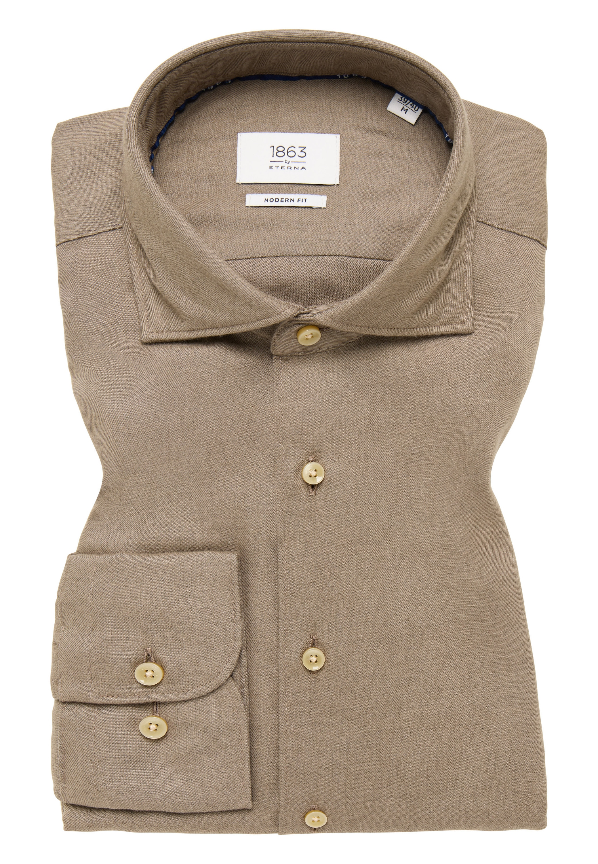 Eterna Langarmhemd »MODERN FIT« EASY IRON (bügelleicht)