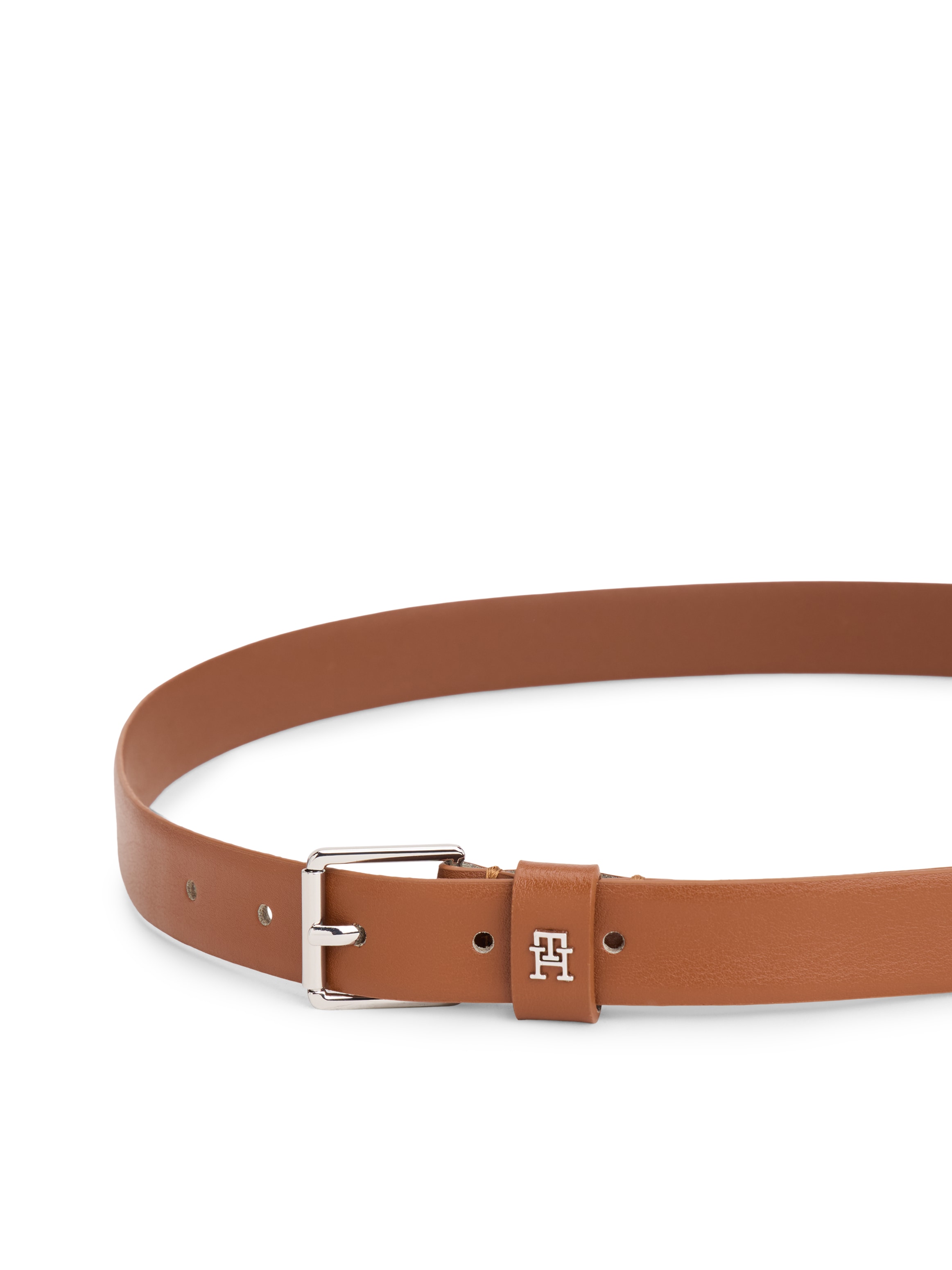 Tommy Hilfiger Ledergürtel »SQUARE 2.5 cm breit SILVER« Größenverstellbar durch Schnalle
