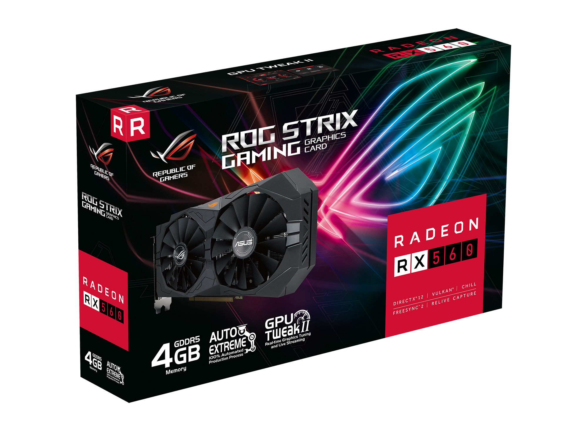 Asus Grafikkarte »ROG-STRIX-RX560-4G-V2-GAMING«, 4 GB