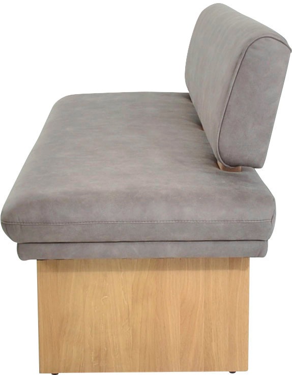 K+W Komfort & Wohnen Polsterbank »Longbeach«, (1 St.), Spitzkissenoptik im Sitz, wahlweise in der Breite 204cm oder 224cm