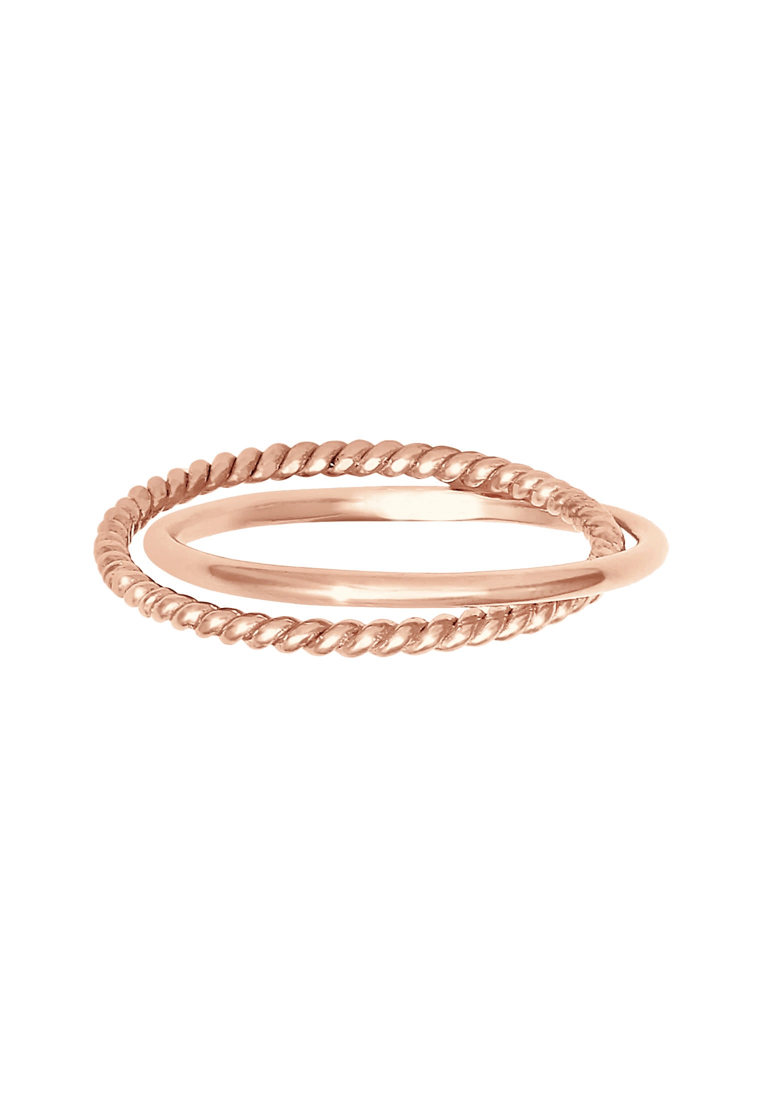 Elli Silberring »Ring Wickelring Klassik Fein Gedreht 925 Silber«