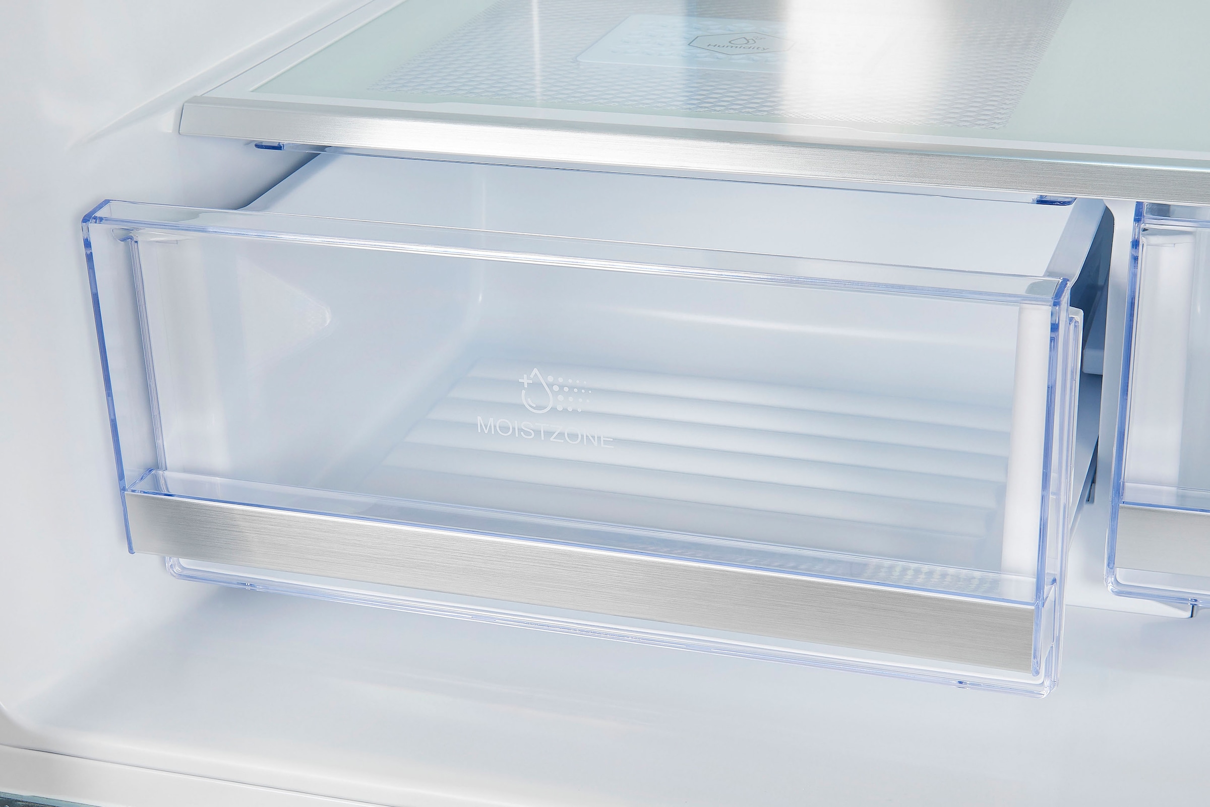 exquisit Multi Door »MD430-100-WS-200E inoxlook«, 432 L Volumen, Total NoFrost, Schnellgefrieren, 4 Sterne